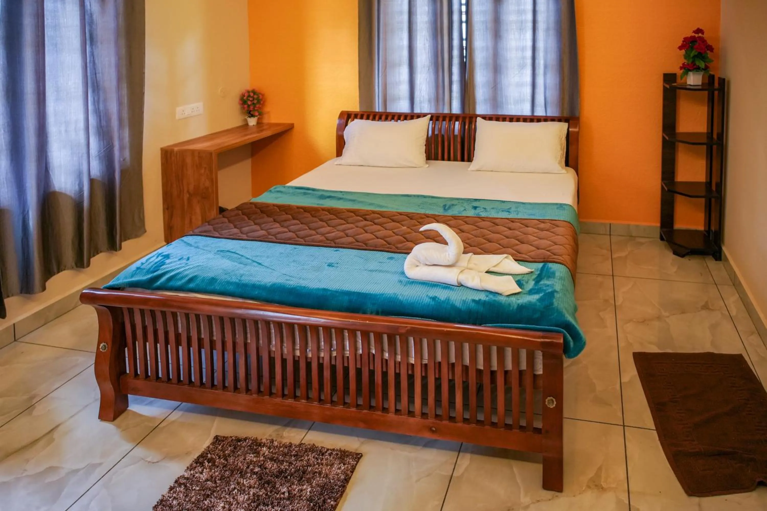 Bed in Dean Dale Cottages