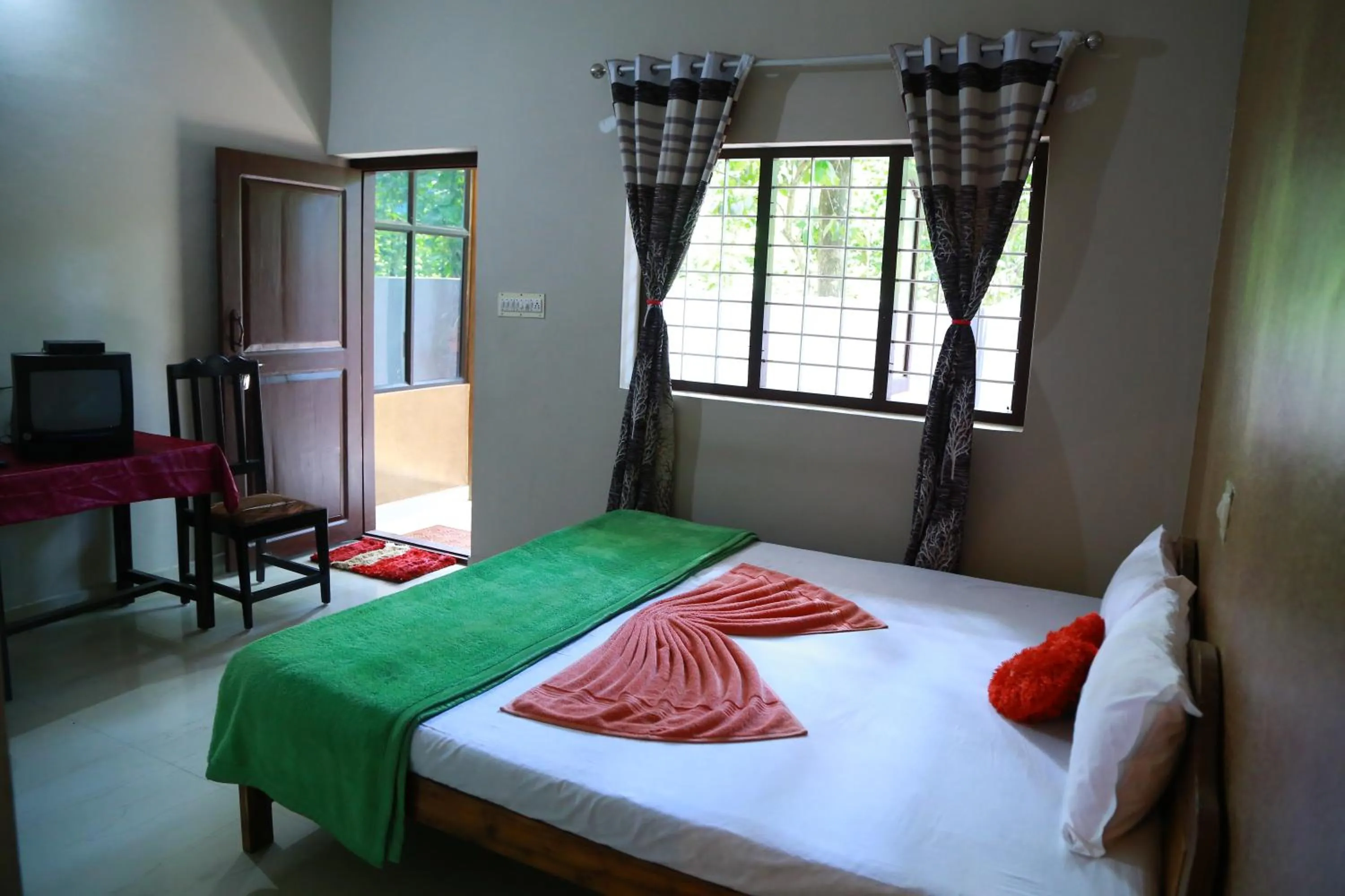 Bed in Dean Dale Cottages