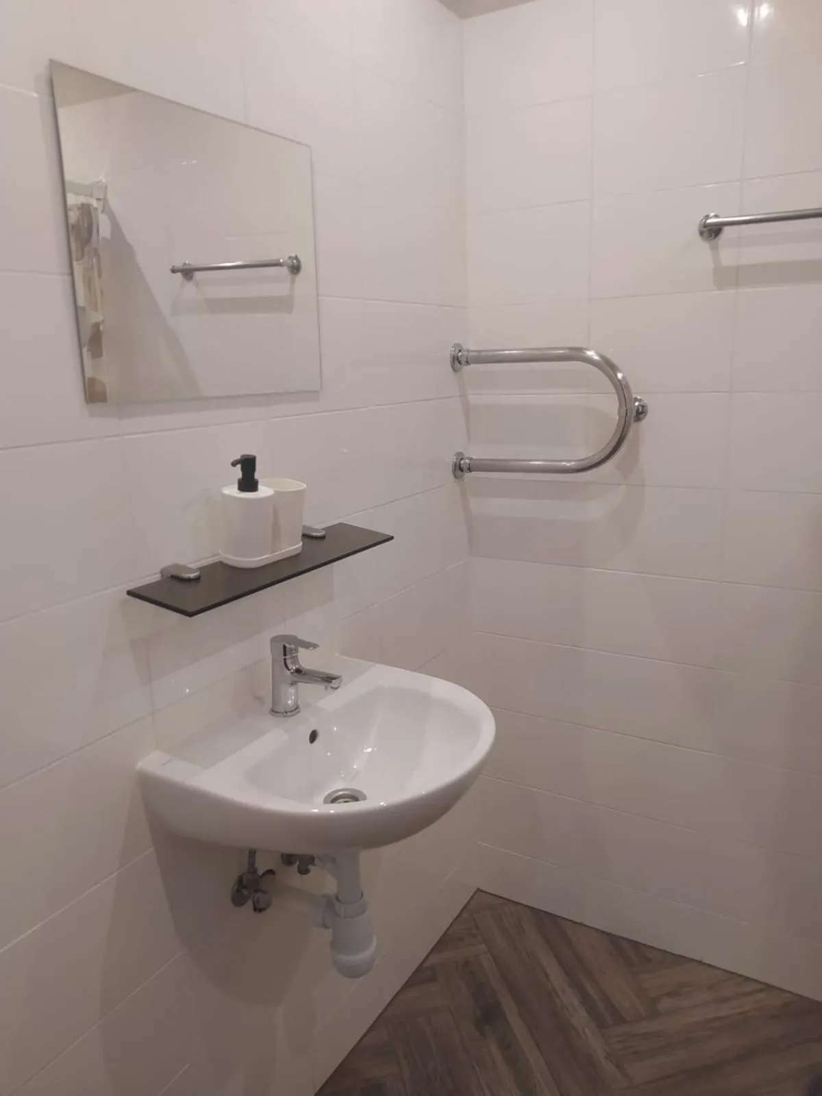 Bathroom in RVR Smart Apartments Riga with Free Parking and Self Check-in