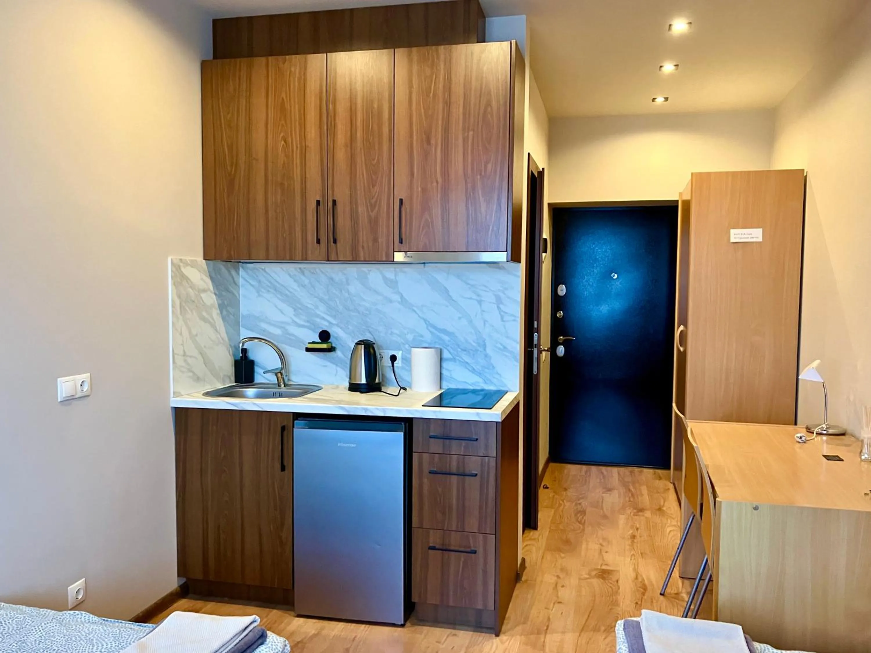 minibar in RVR Smart Apartments Riga with Free Parking and Self Check-in