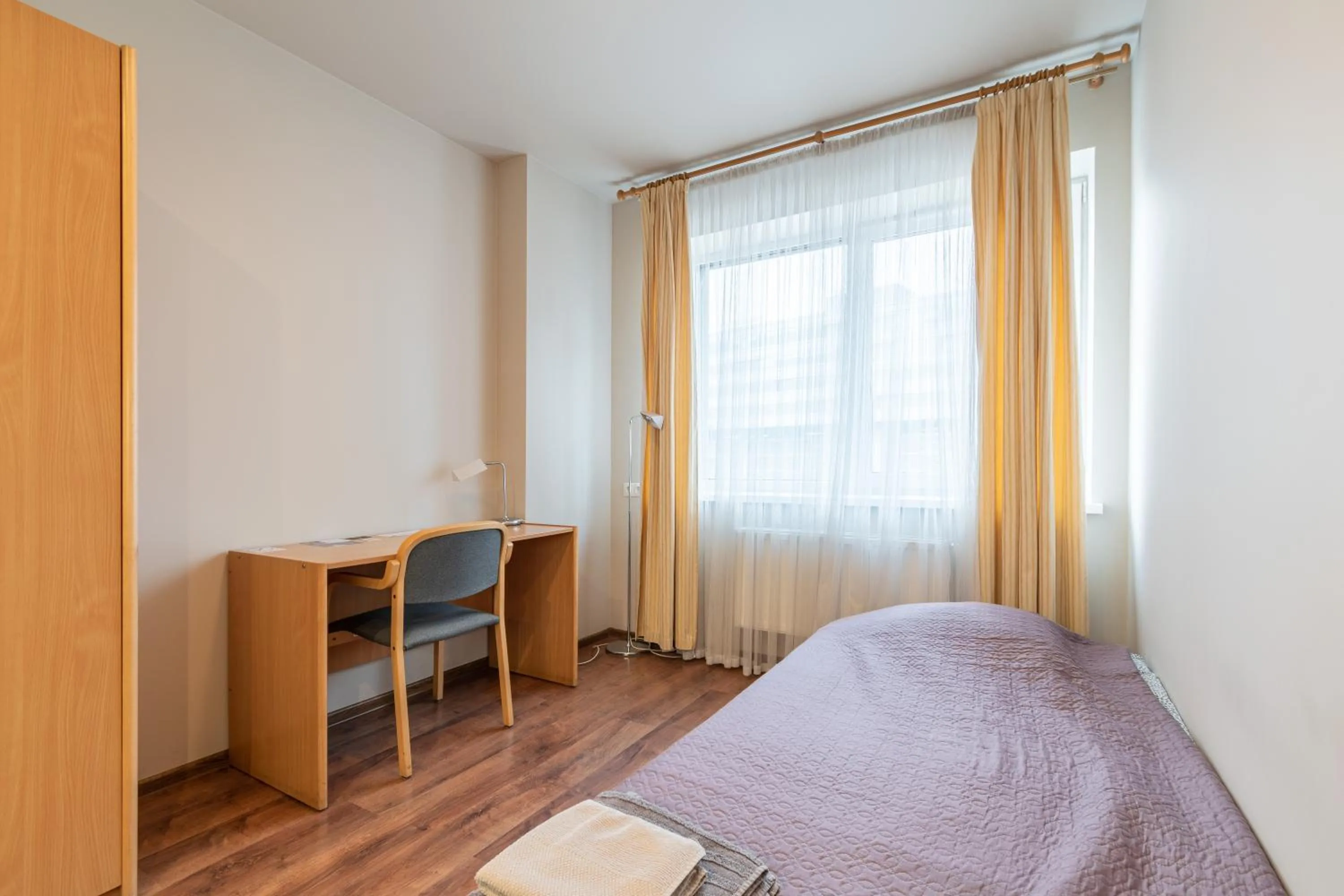 Photo of the whole room, Bed in RVR Smart Apartments Riga with Free Parking and Self Check-in