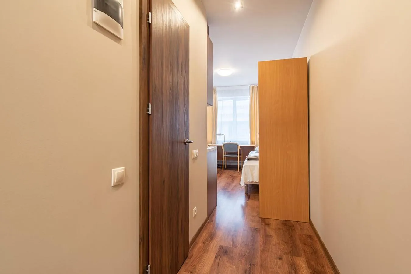 wardrobe in RVR Smart Apartments Riga with Free Parking and Self Check-in