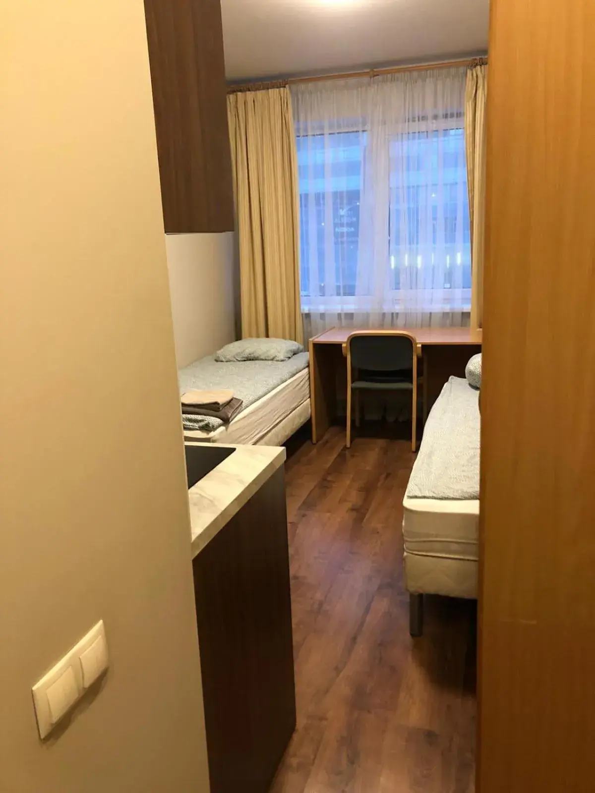 Bedroom, Bed in RVR Smart Apartments Riga with Free Parking and Self Check-in Bedroom, Bed in RVR Smart Apartments Riga with Free Parking and Self Check-in