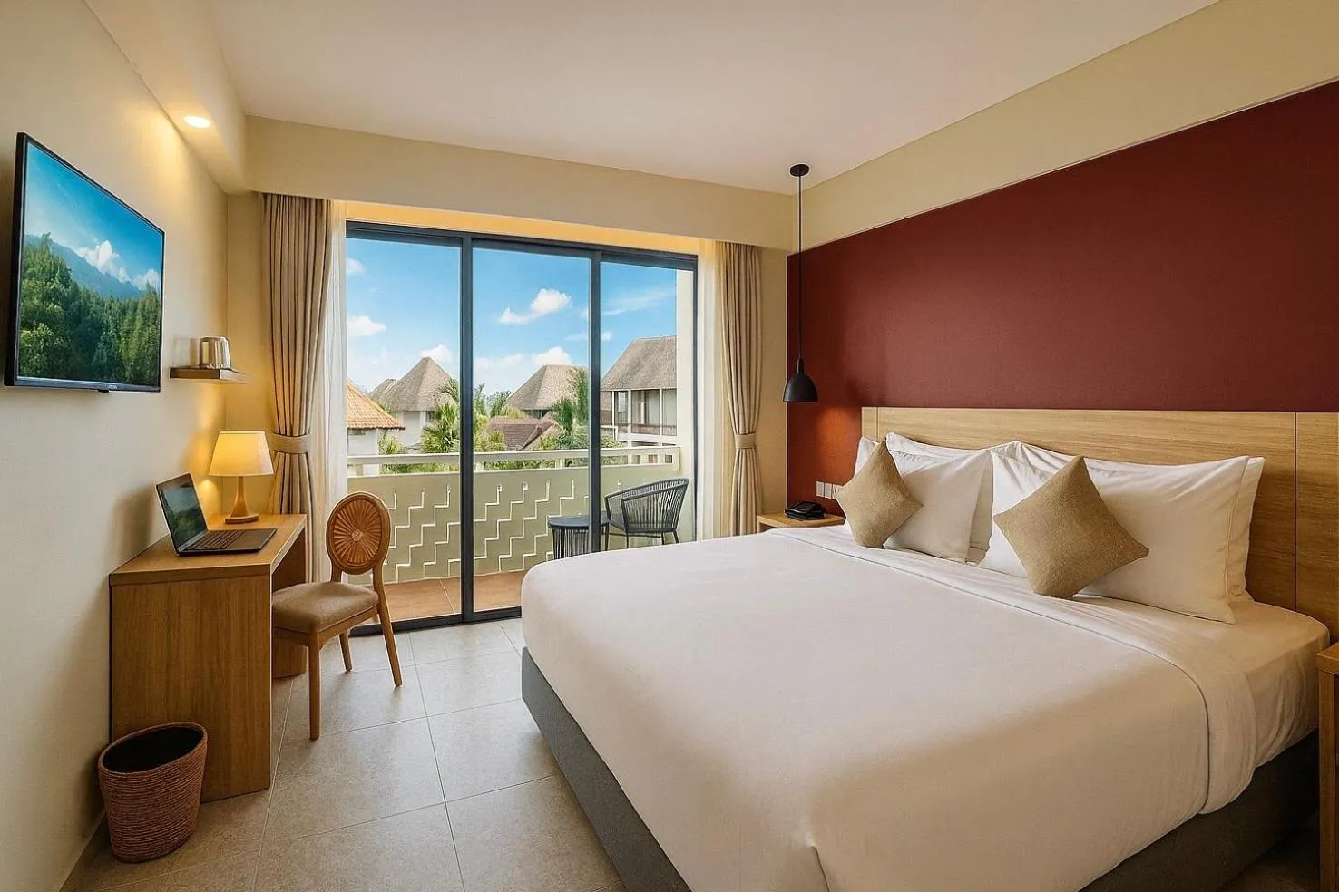 Bed in Anaya Hotel Canggu