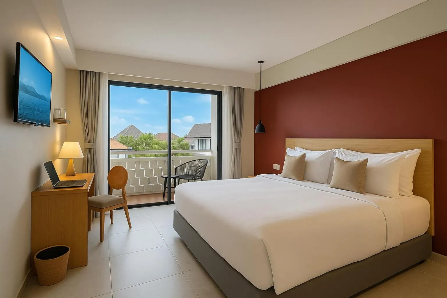 Bed in Anaya Hotel Canggu