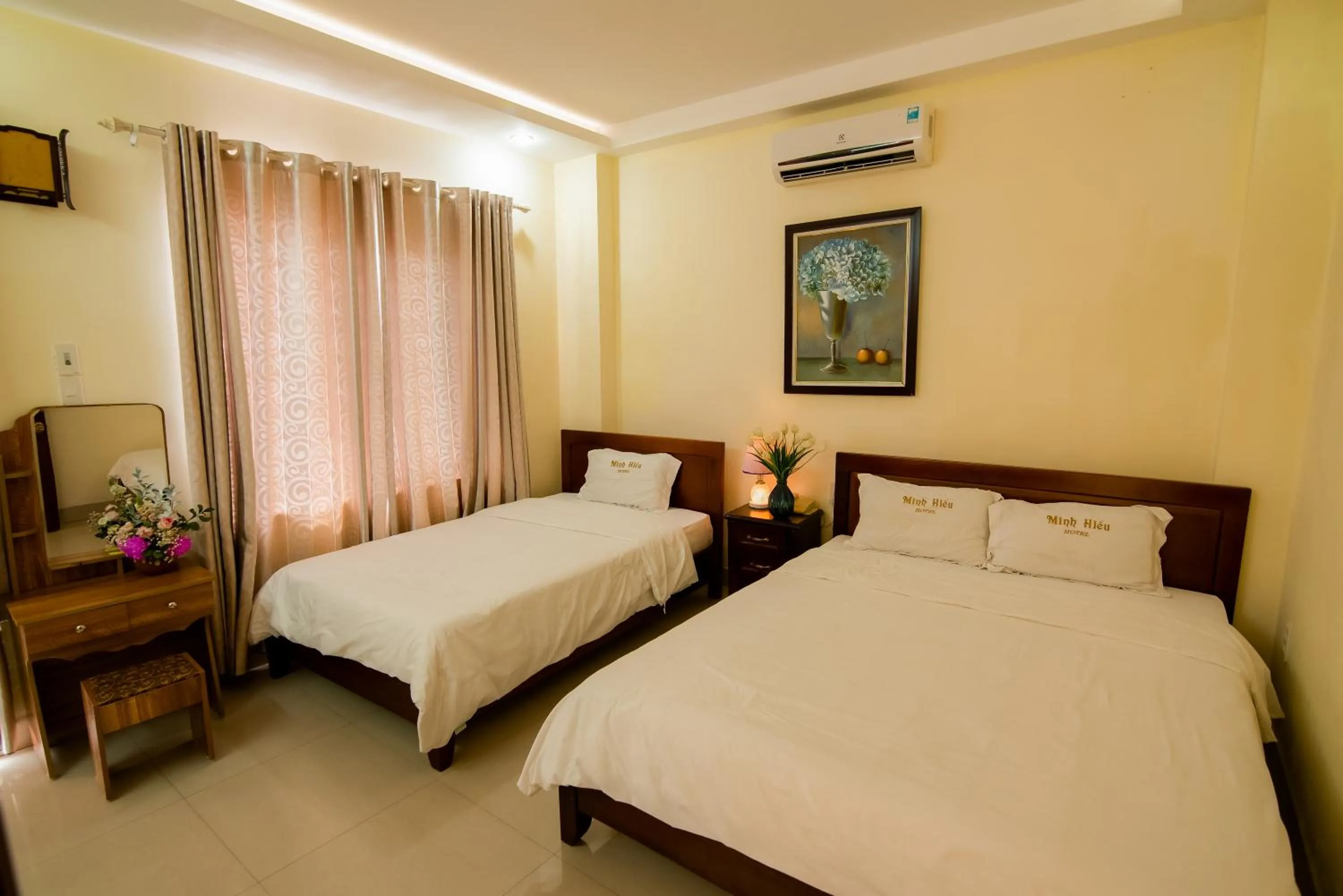 Bed in Minh Hiếu Hotel