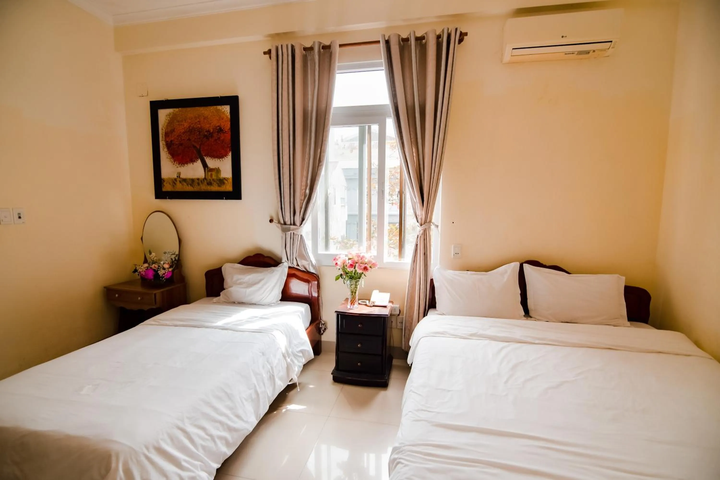 Bed in Minh Hiếu Hotel
