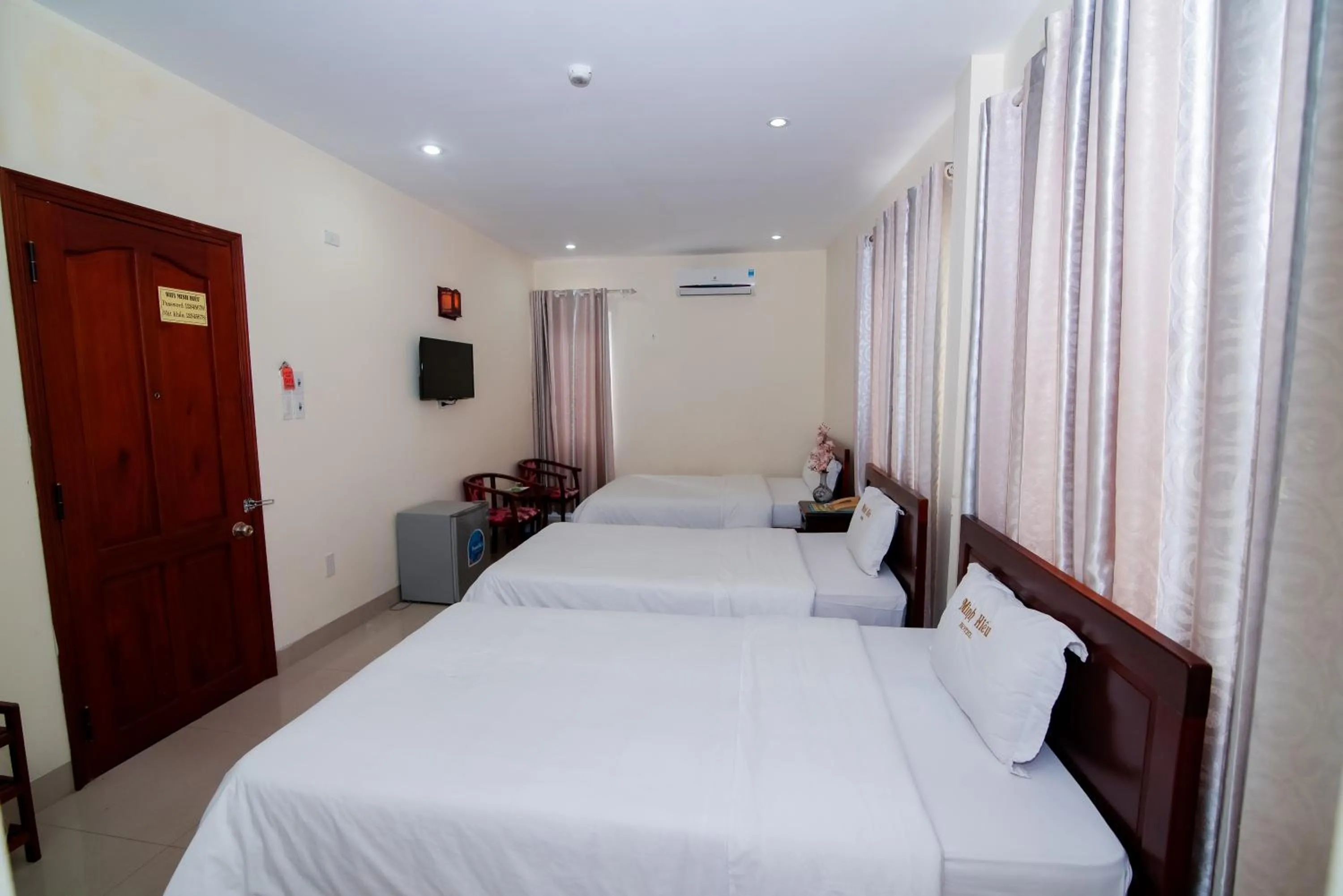 Bed in Minh Hiếu Hotel