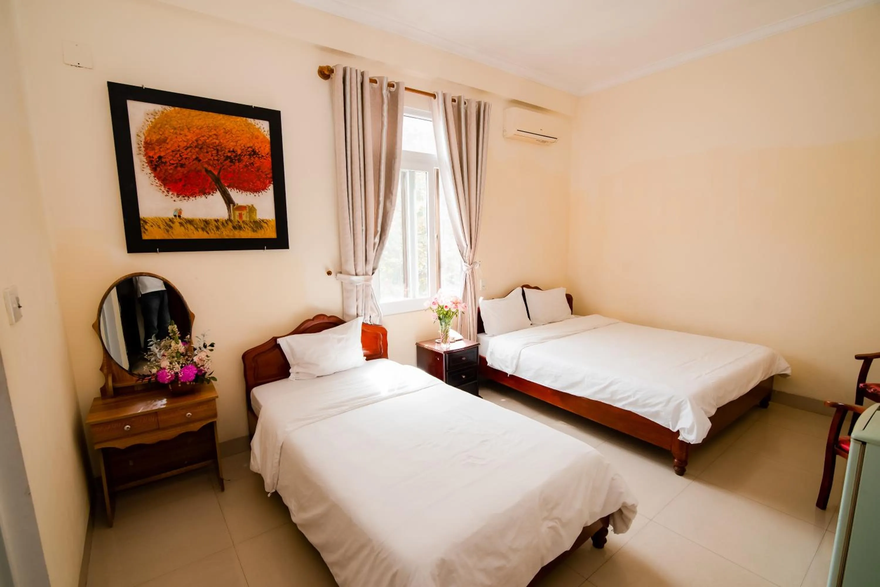Bed in Minh Hiếu Hotel