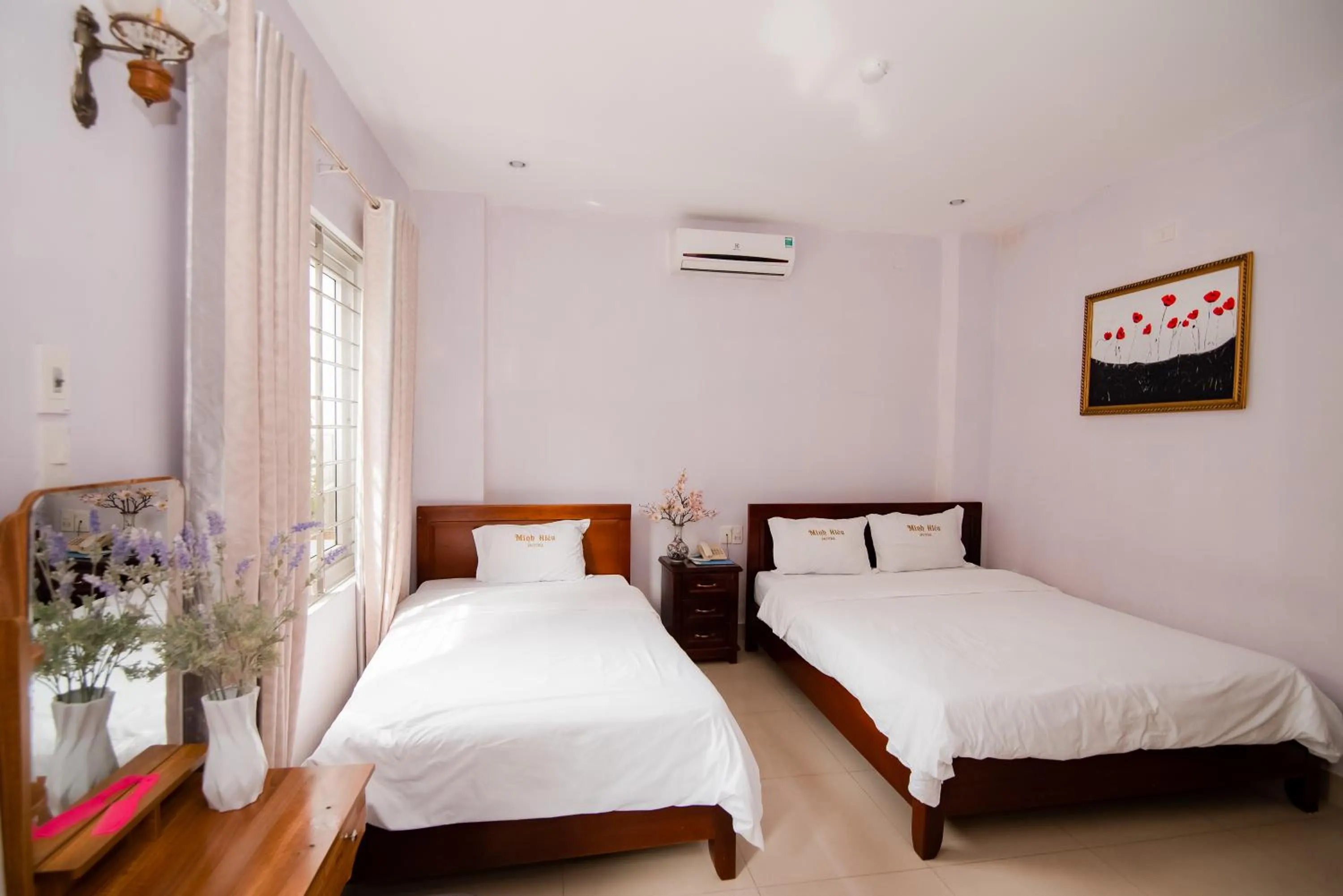Bed in Minh Hiếu Hotel