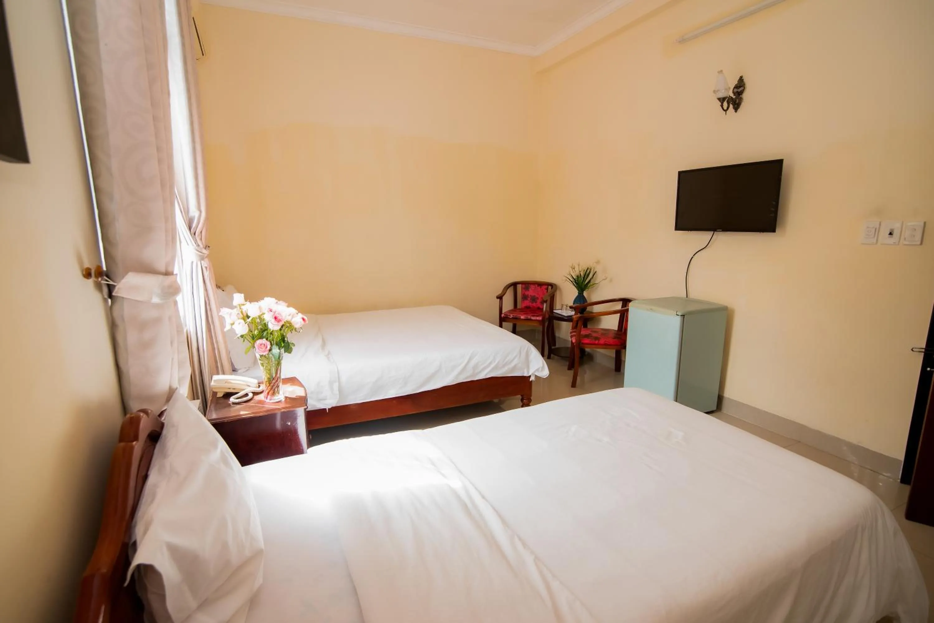 Bed in Minh Hiếu Hotel
