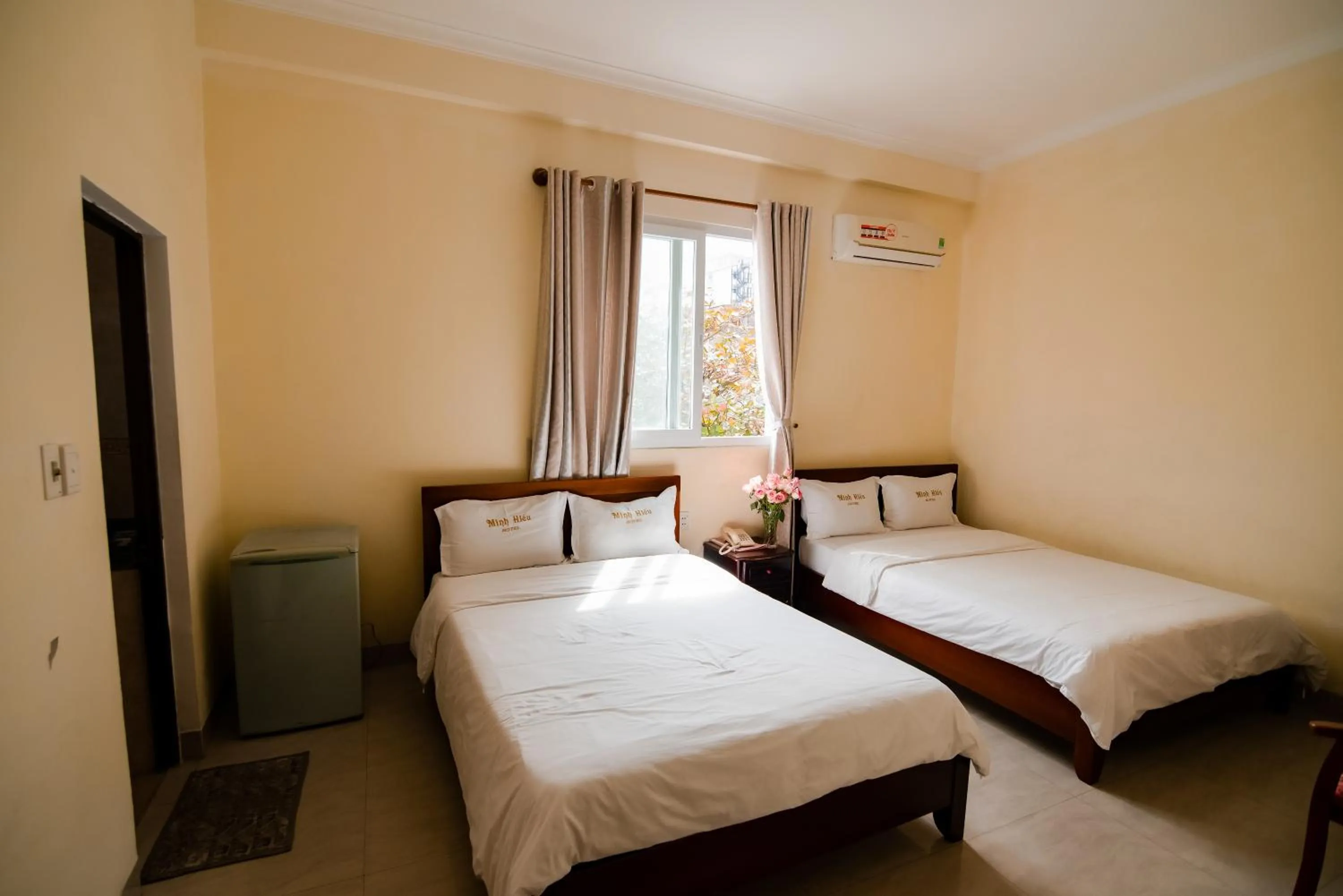 Bed in Minh Hiếu Hotel