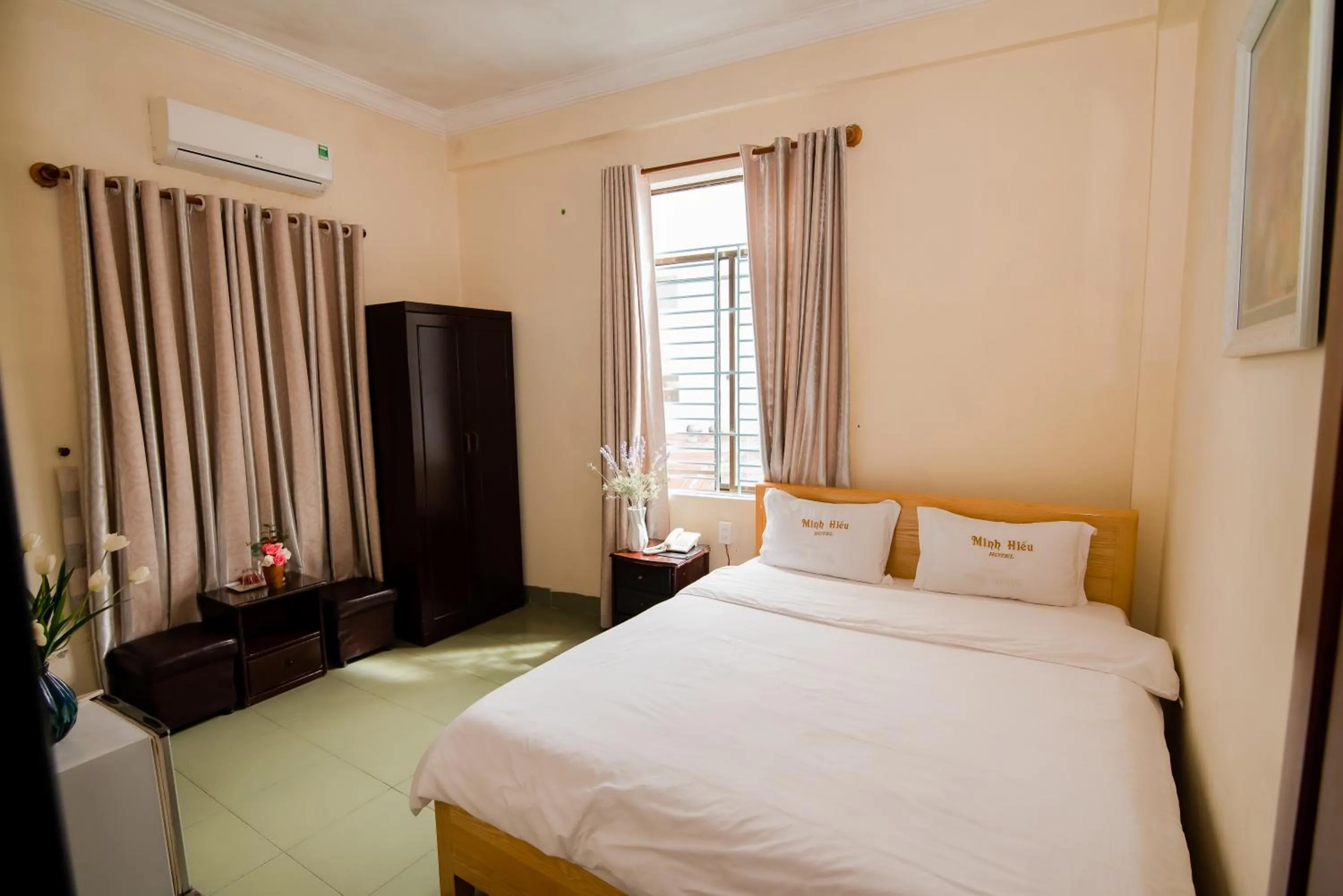 Bed in Minh Hiếu Hotel