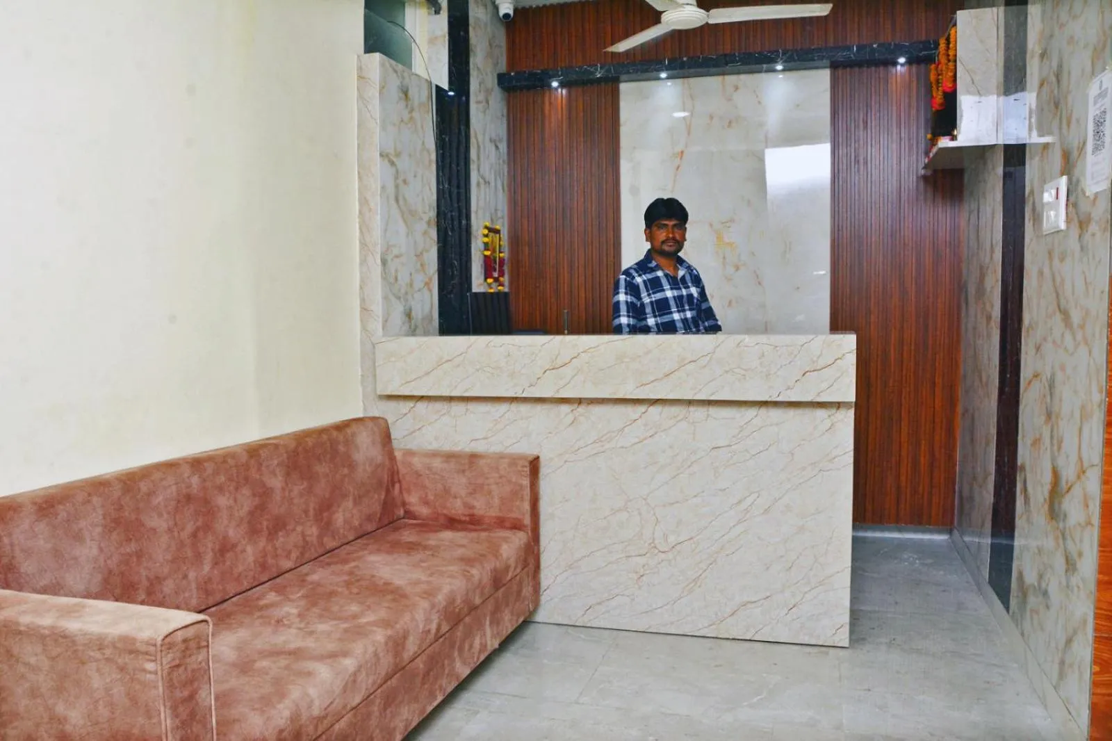 Lobby or reception in Udupi Deluxe Lodge Gulbarga