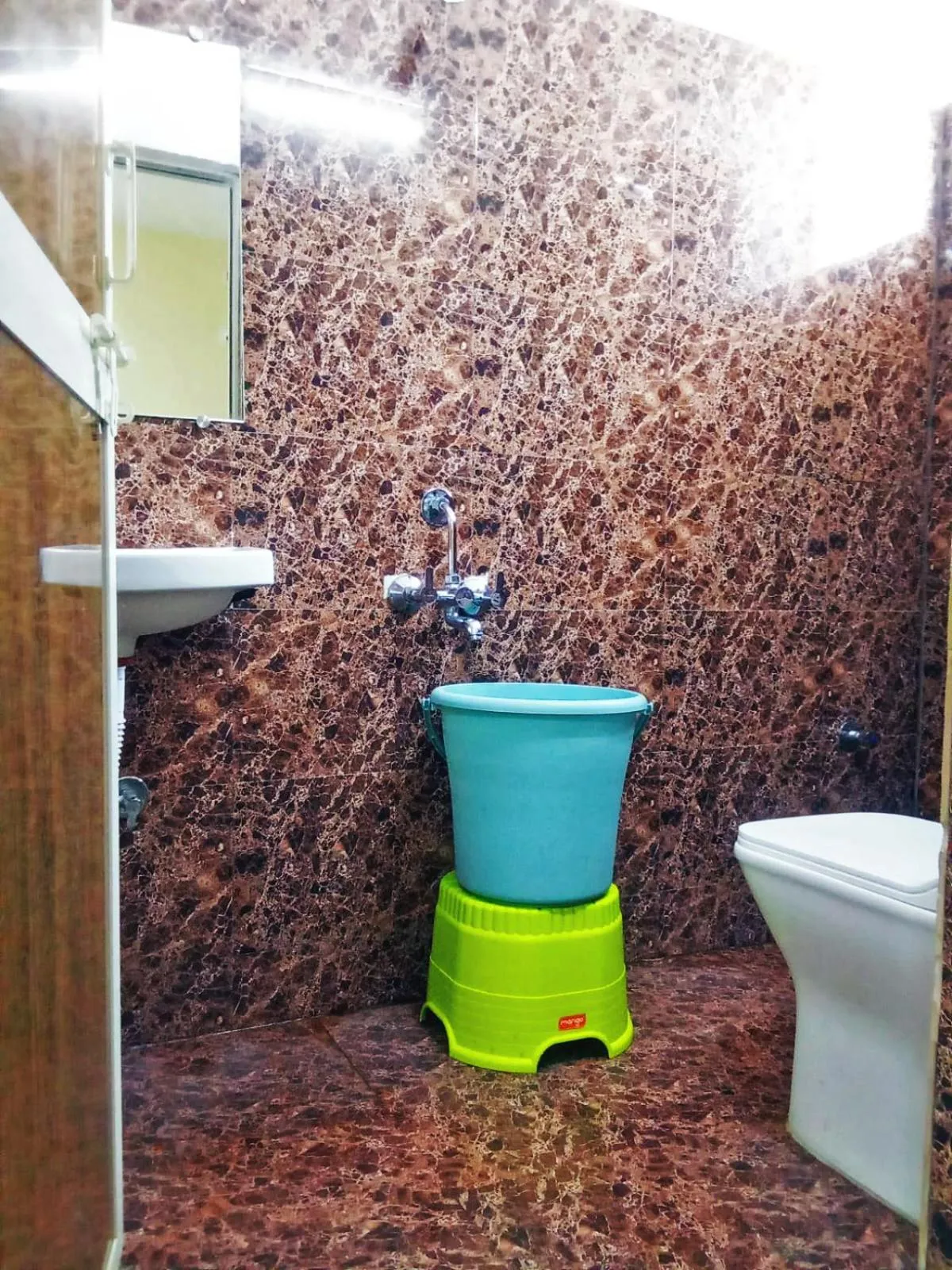 Bathroom in Udupi Deluxe Lodge Gulbarga