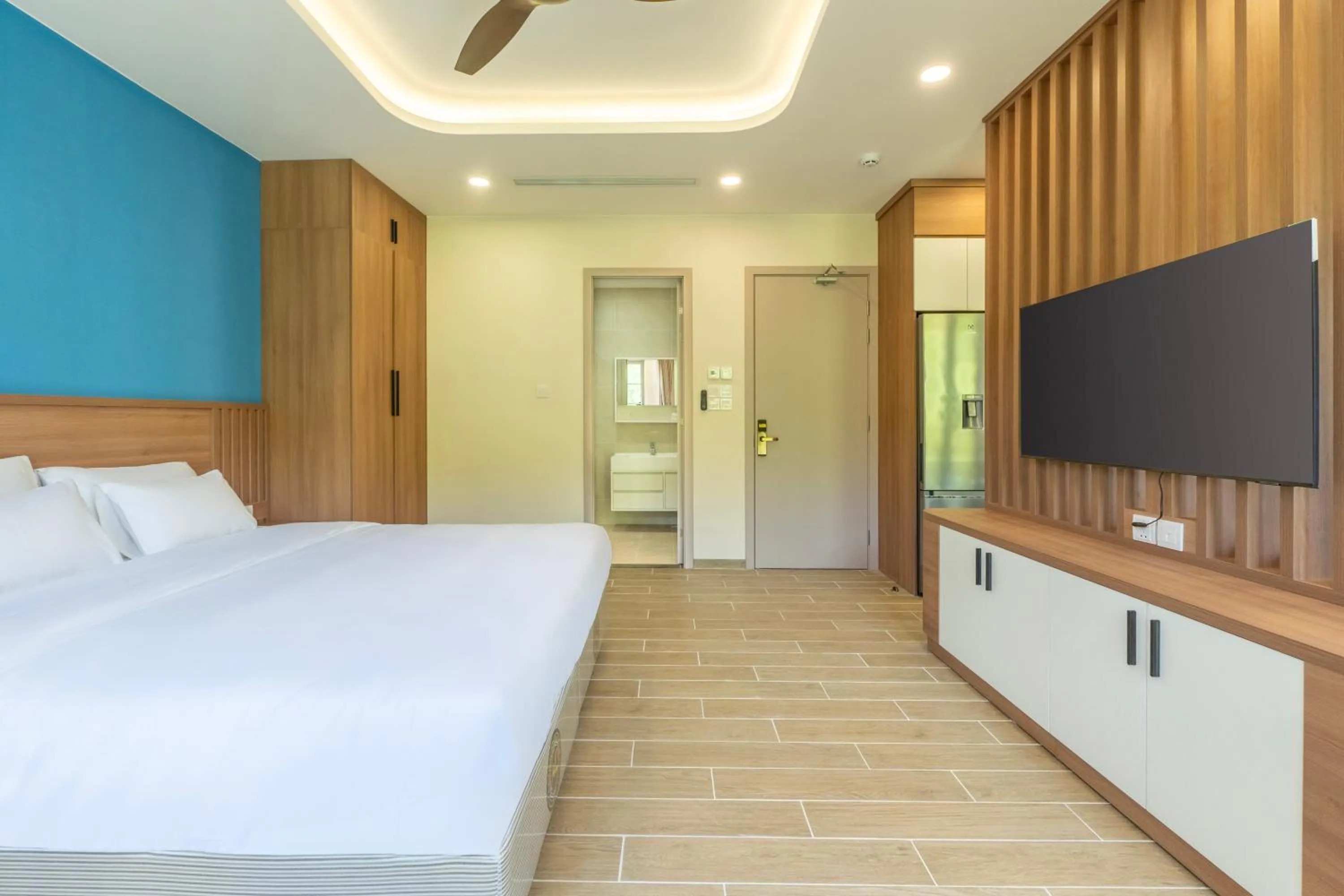 Bed in HL Melody Boutique Hotel