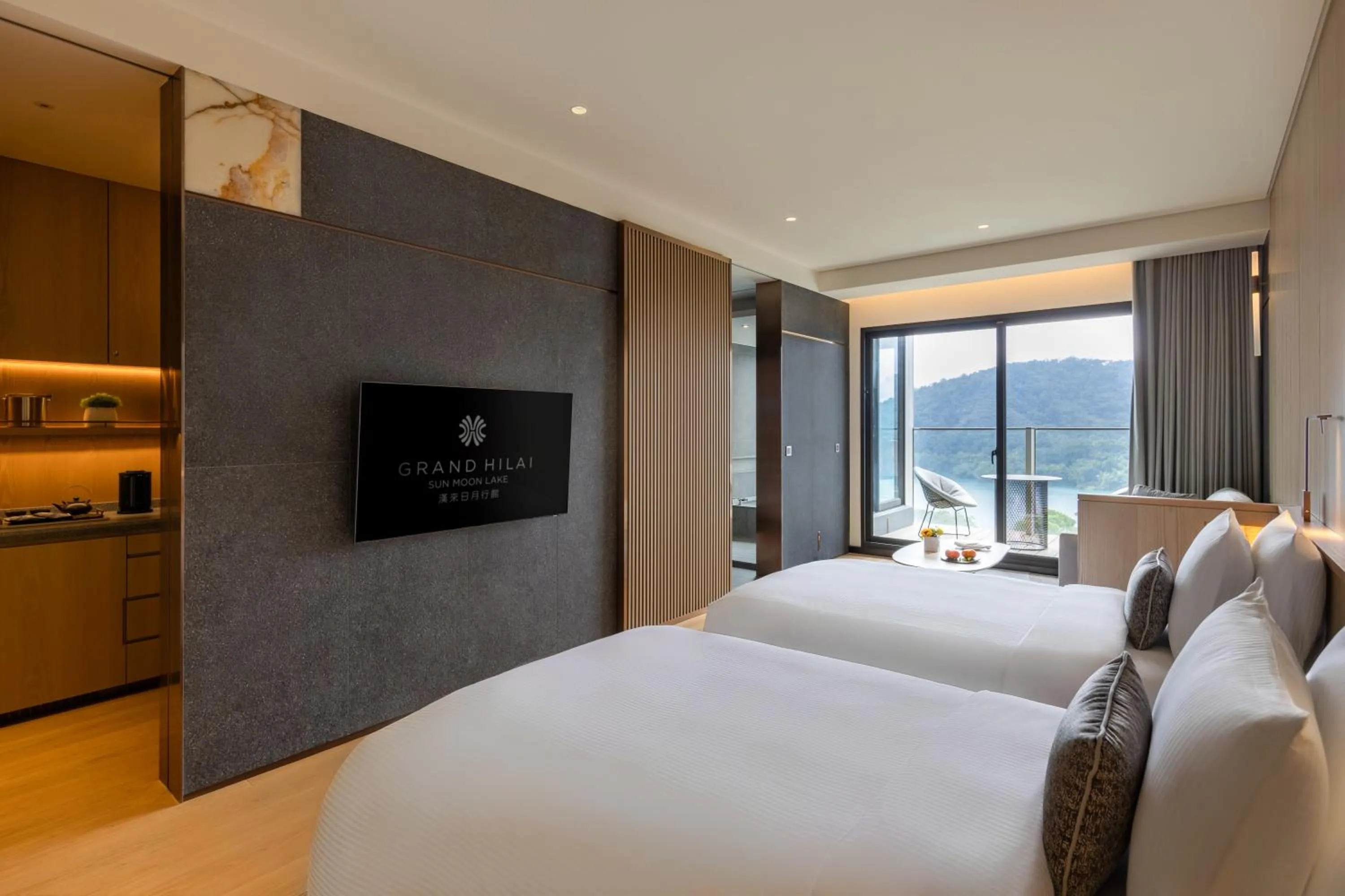 Bed in Grand Hilai Sun Moon Lake