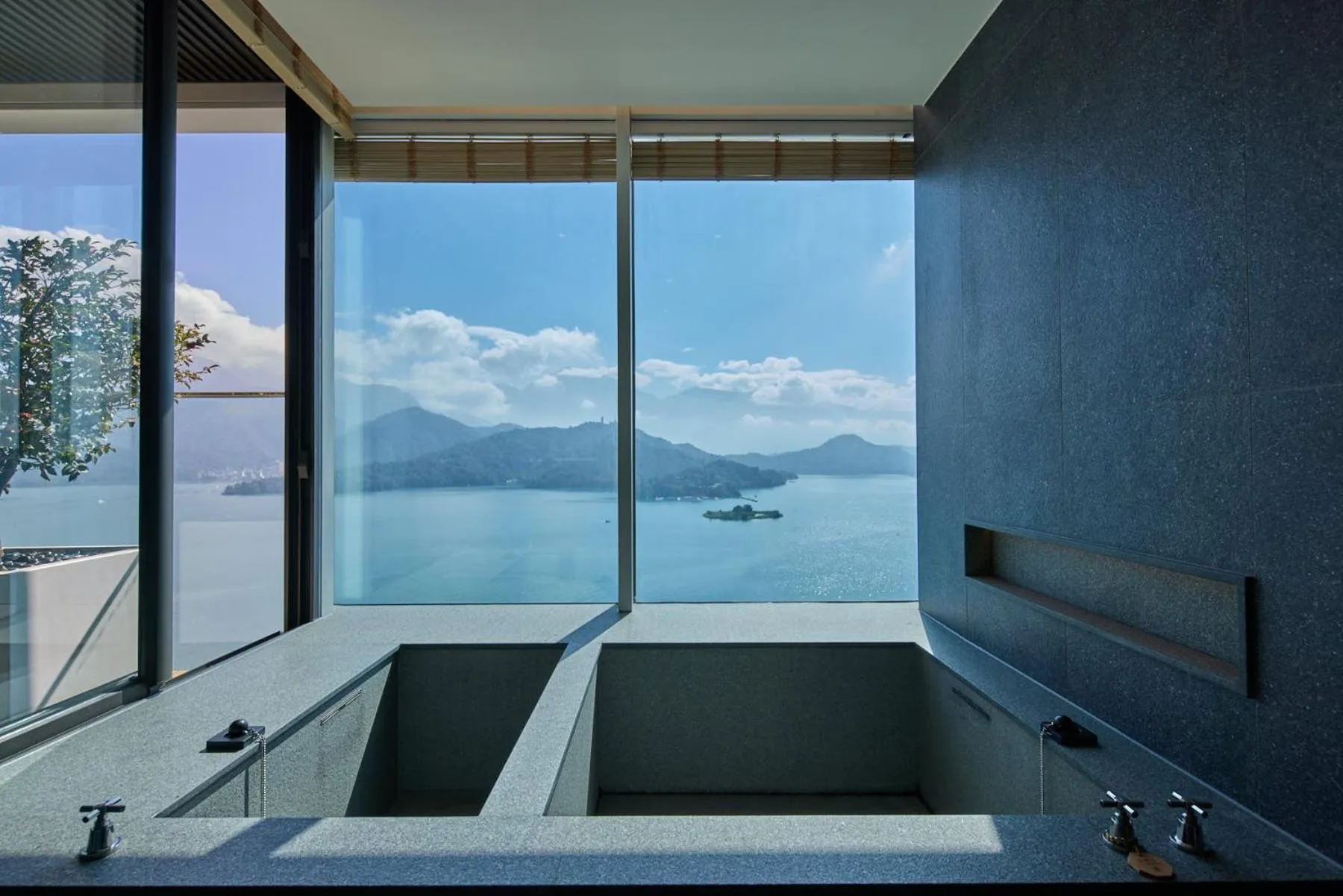 Hot Spring Bath in Grand Hilai Sun Moon Lake