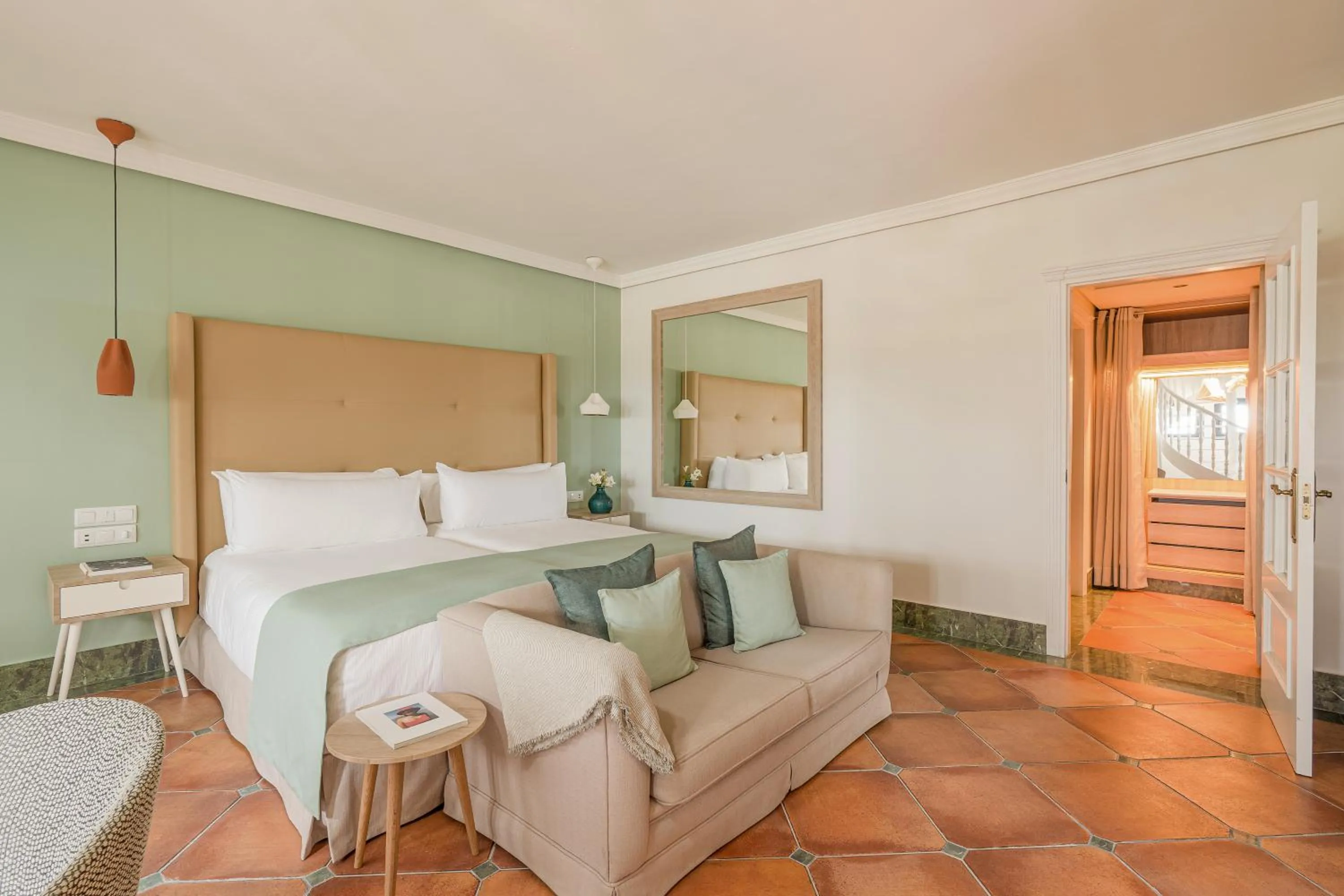 Photo of the whole room, Bed in Palacio de Sancti Petri, a Gran Meliá - The Leading Hotels of the World