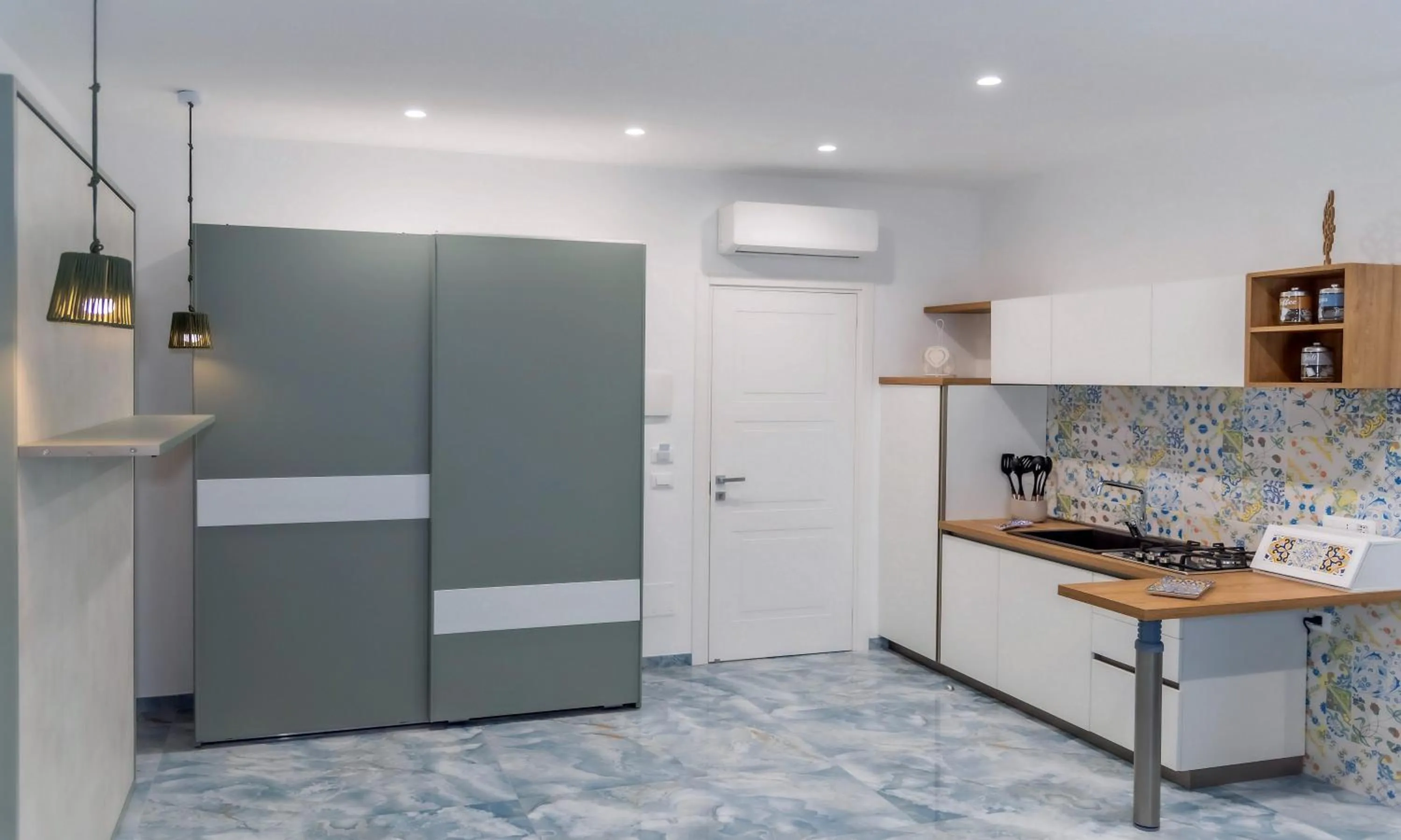 Kitchen or kitchenette in Maison Matie B&B Ercolano