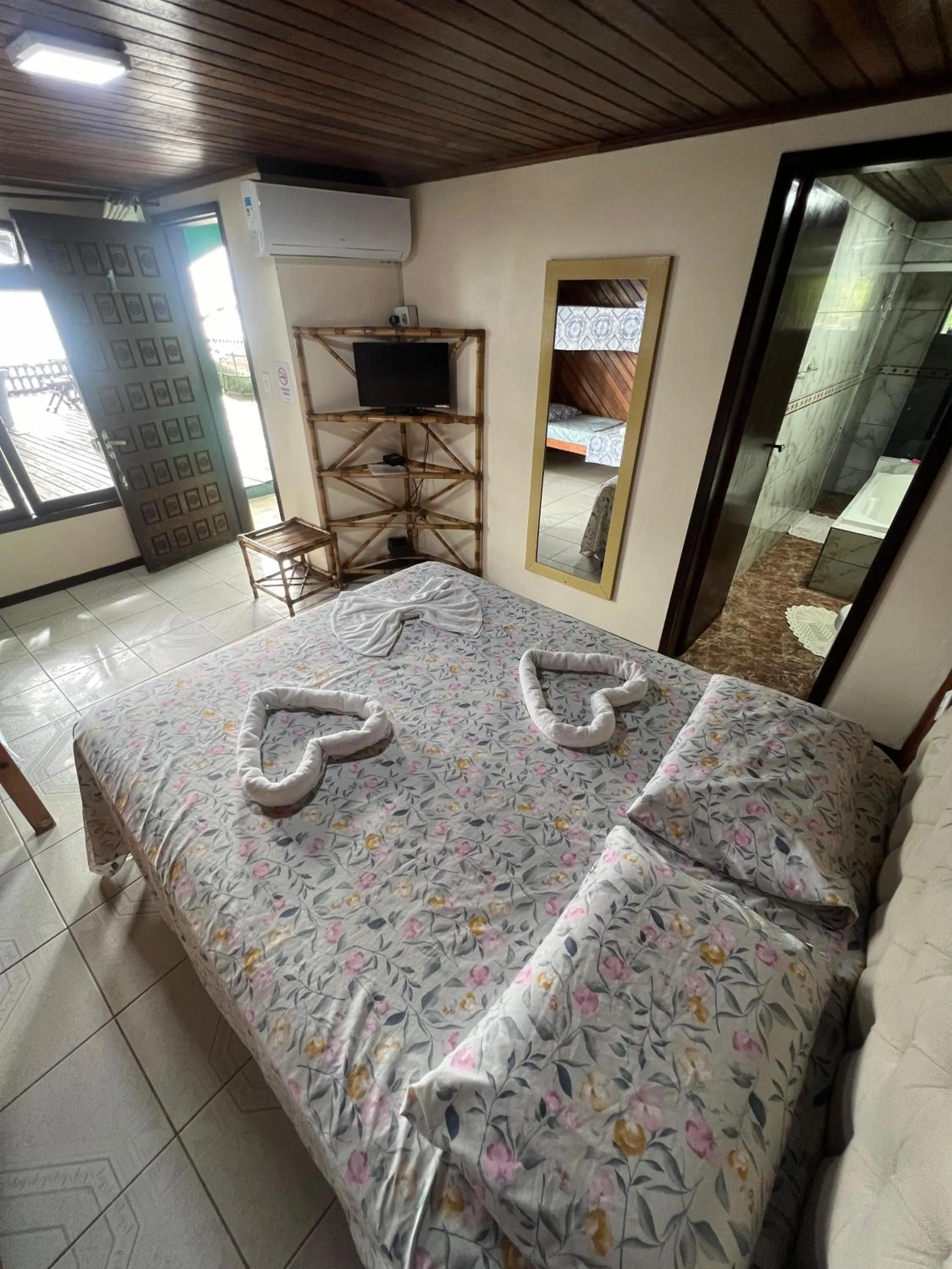 Bed in Pousada Coração da Ilha