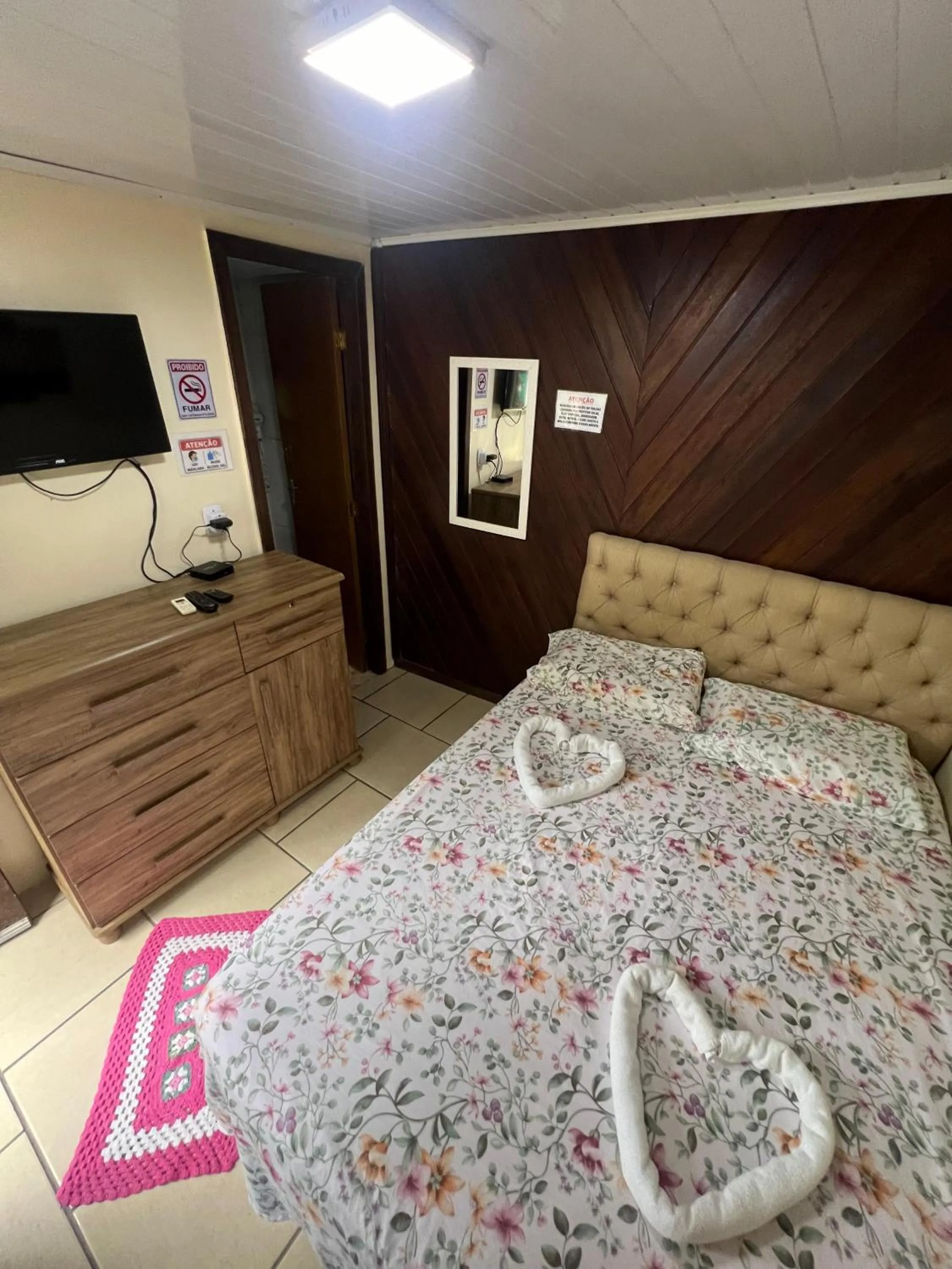 Bed in Pousada Coração da Ilha