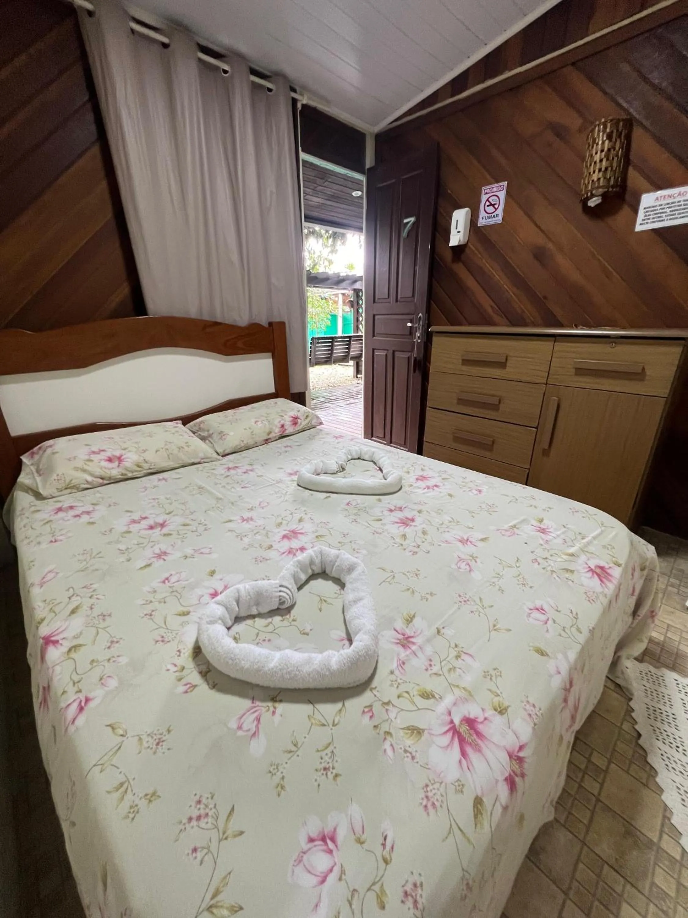 Bed in Pousada Coração da Ilha