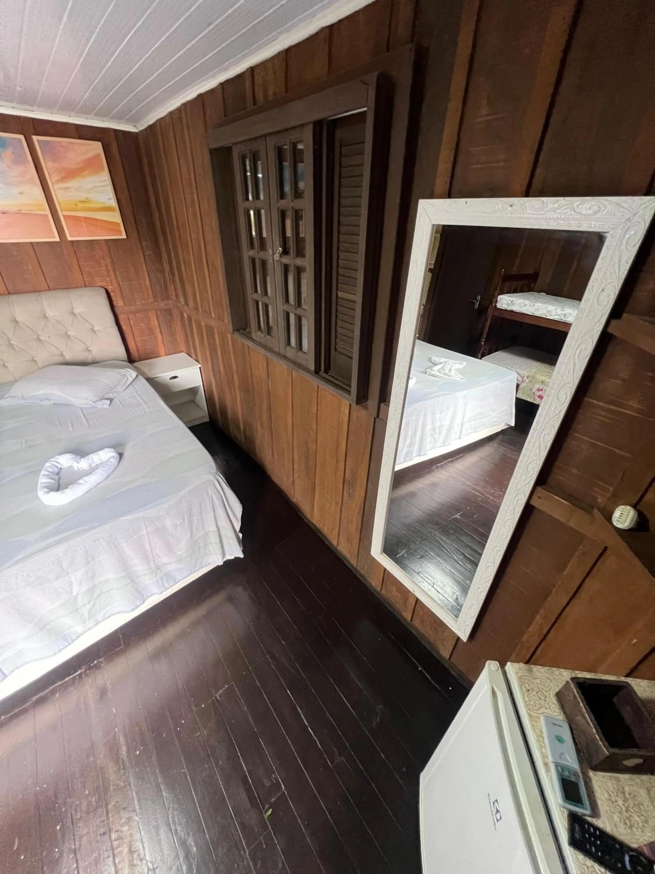 Bed in Pousada Coração da Ilha