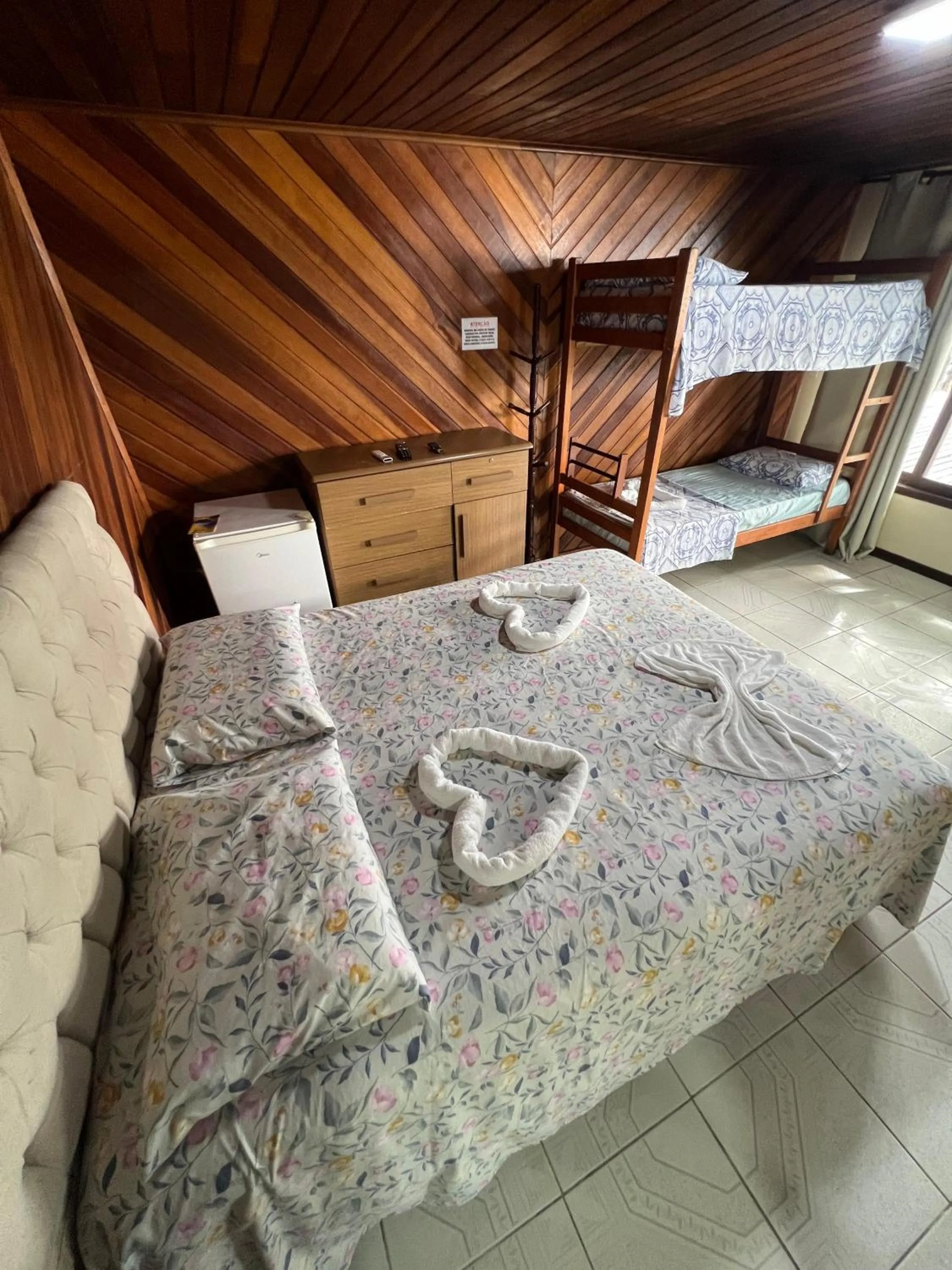 Bed in Pousada Coração da Ilha