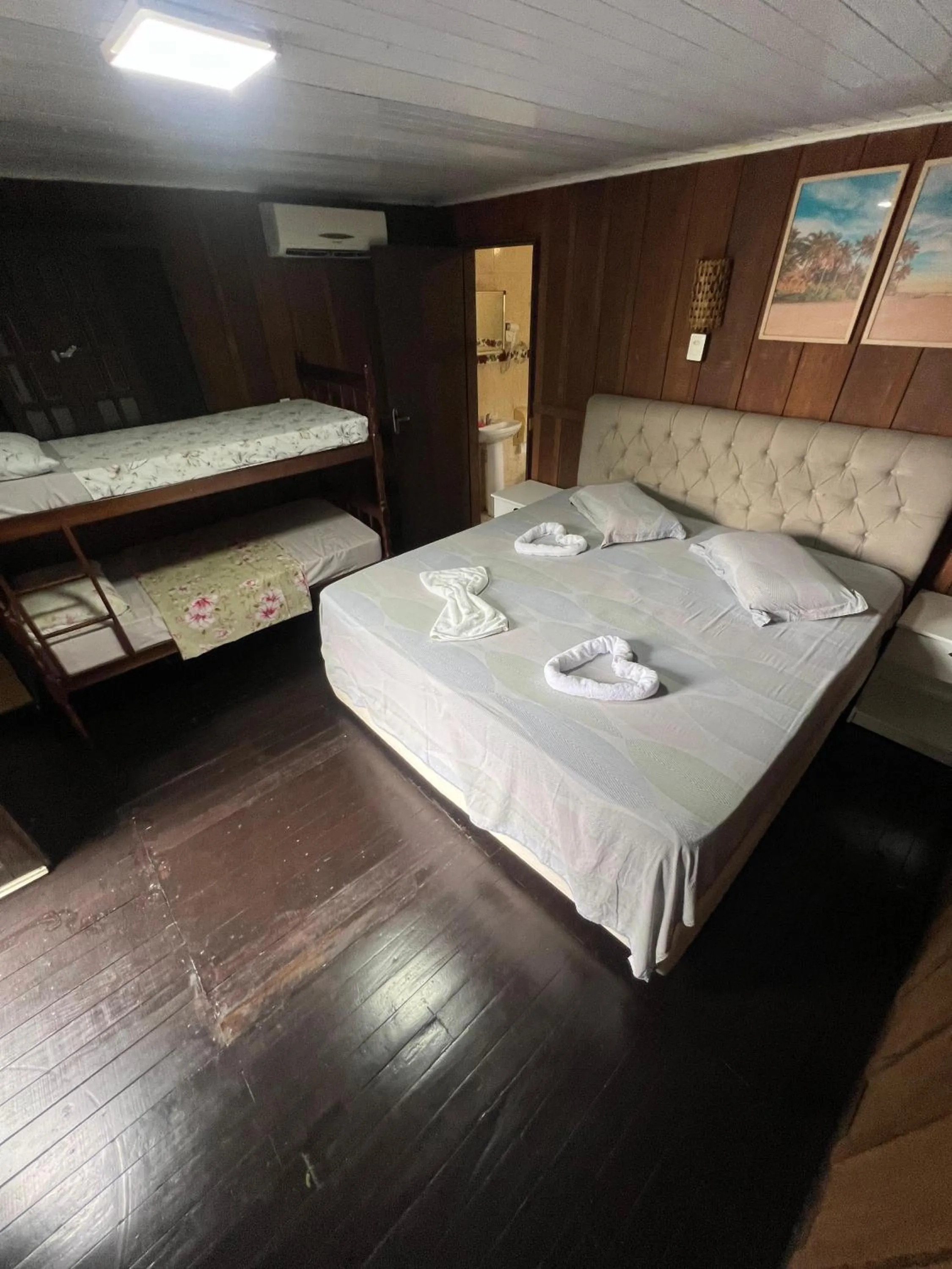 Bed in Pousada Coração da Ilha