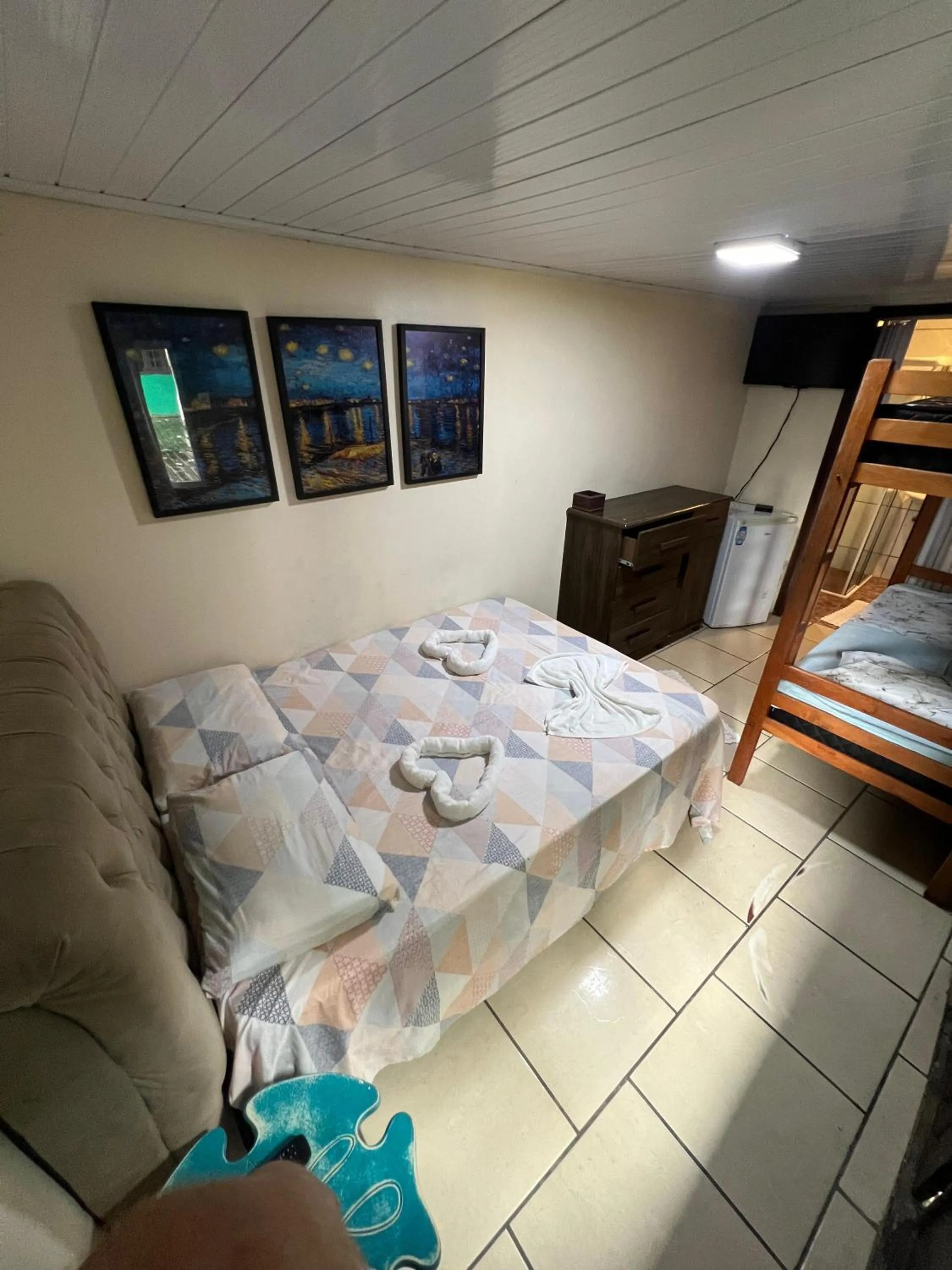 Bed in Pousada Coração da Ilha