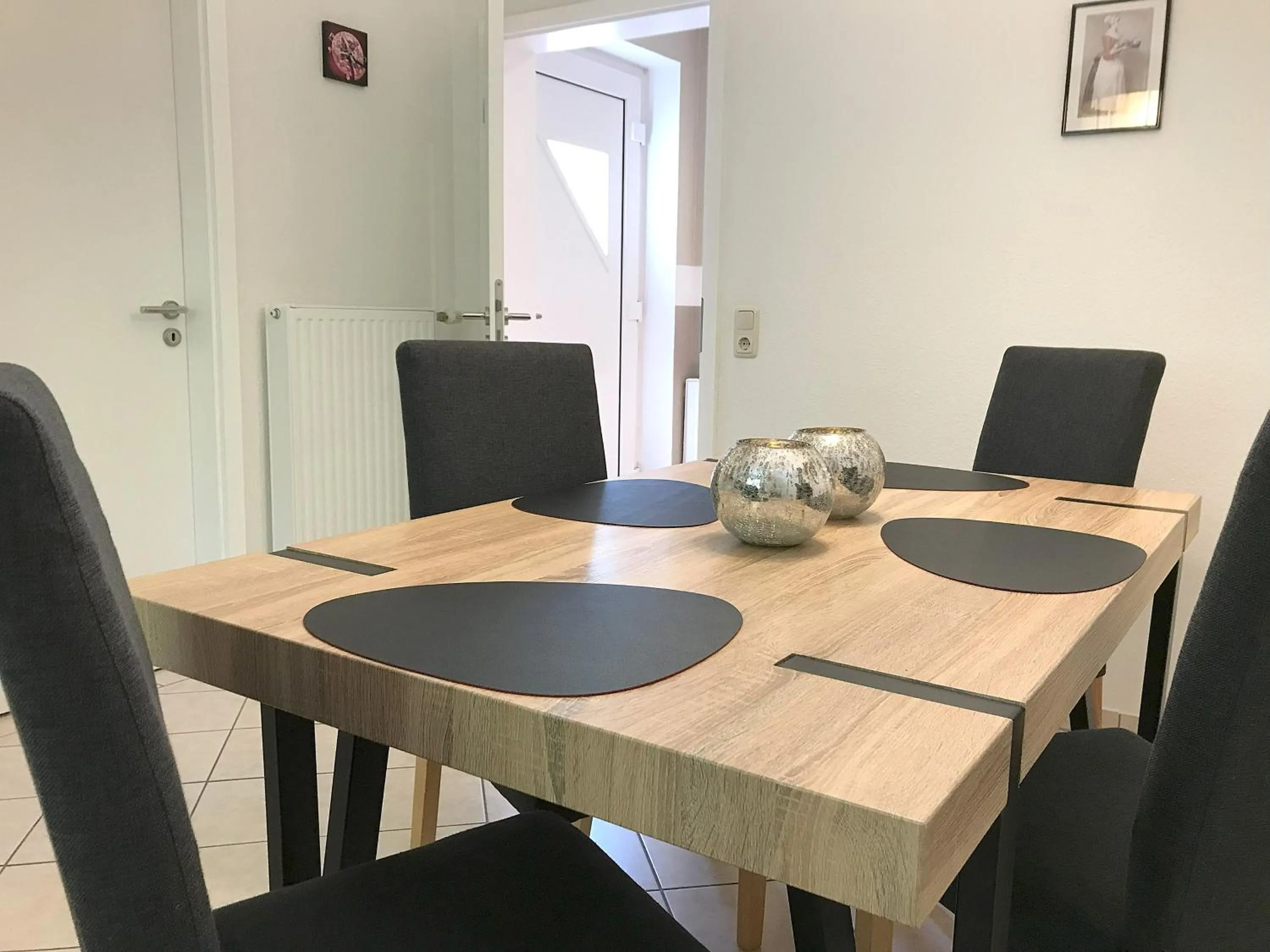 Kitchen or kitchenette in Ferienwohnung Britta