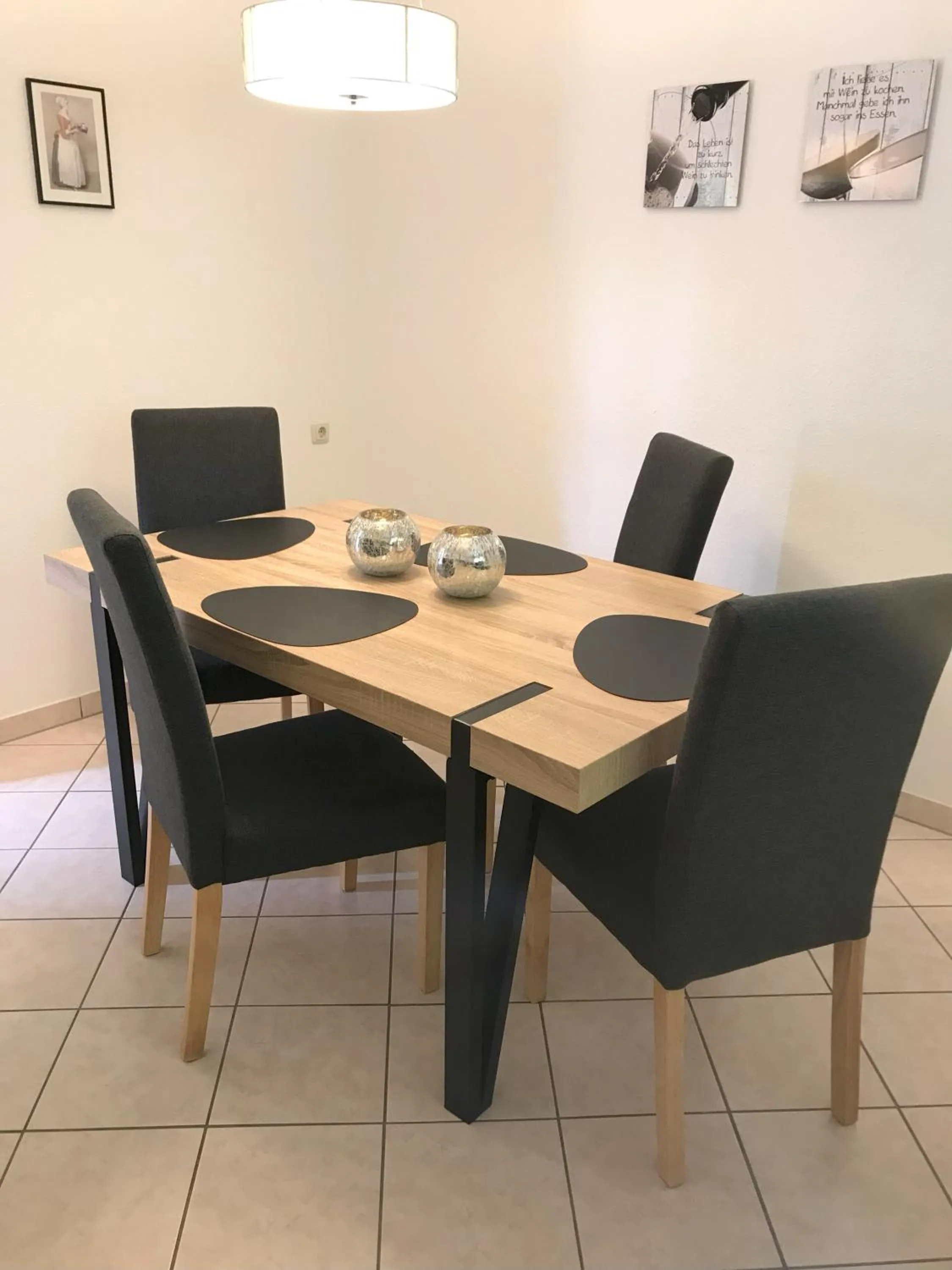 Kitchen or kitchenette in Ferienwohnung Britta