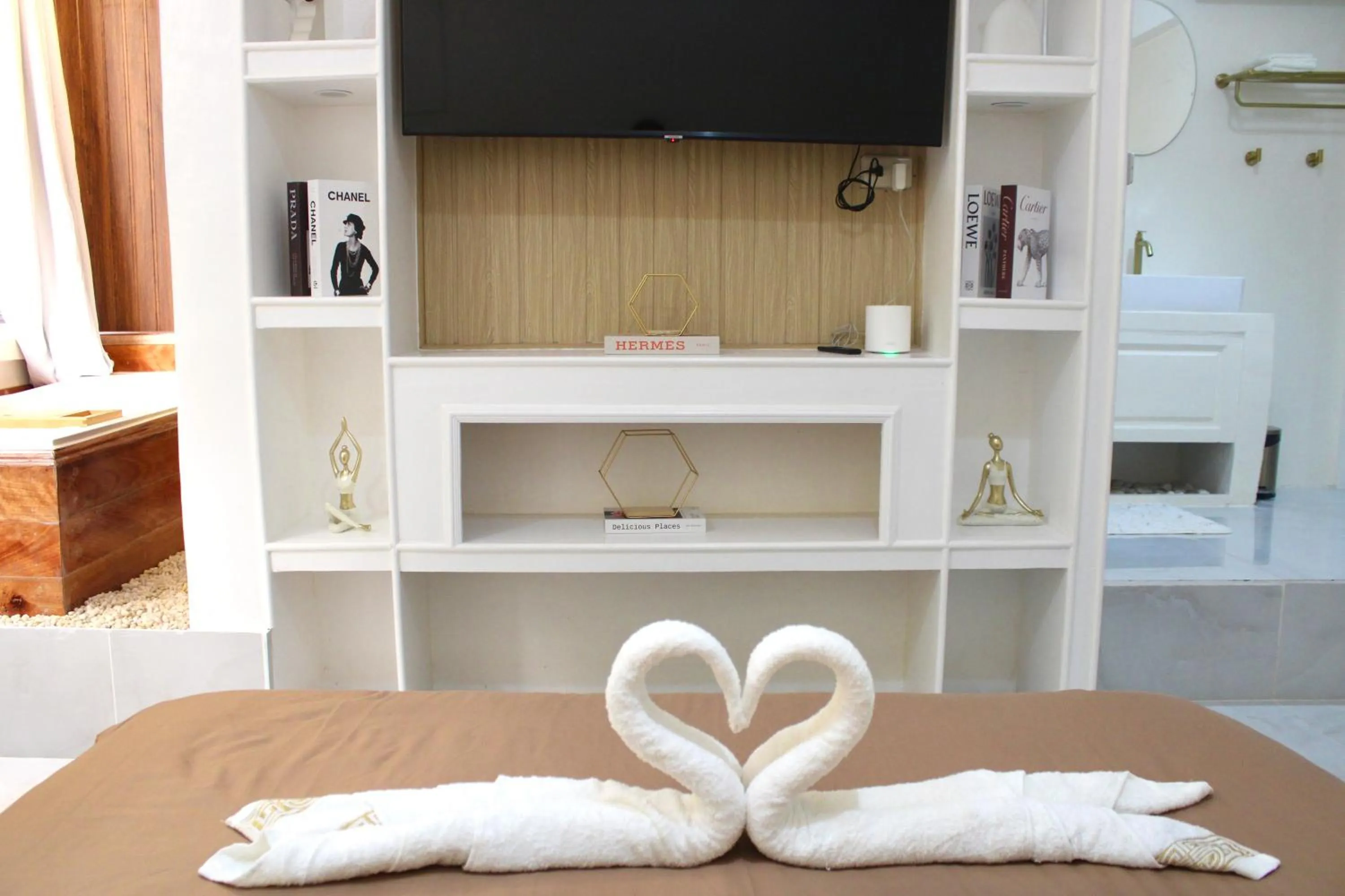 TV and multimedia, Bed in Mayad Boutique Hotel El Nido - Newly Renovated