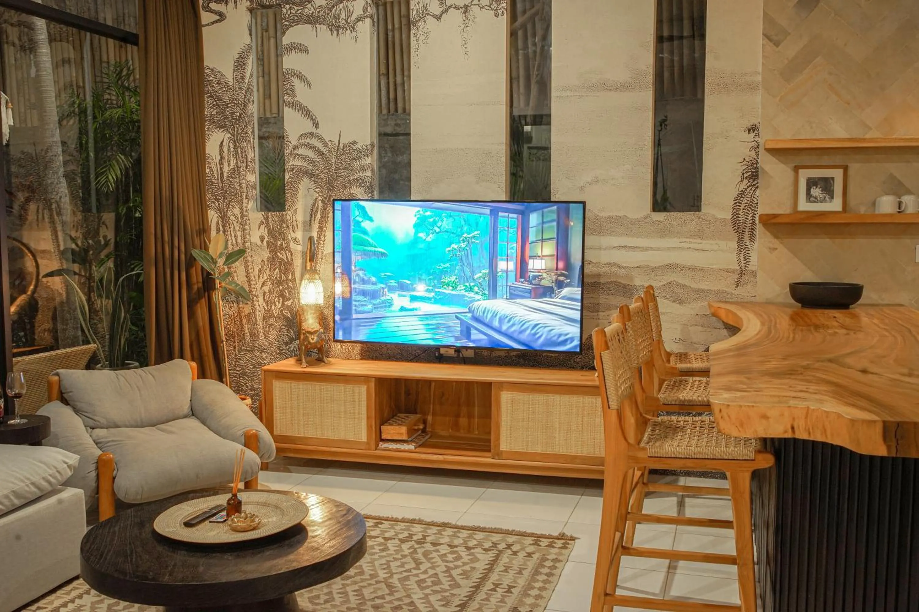 Seating area in Villa La Familia Dua