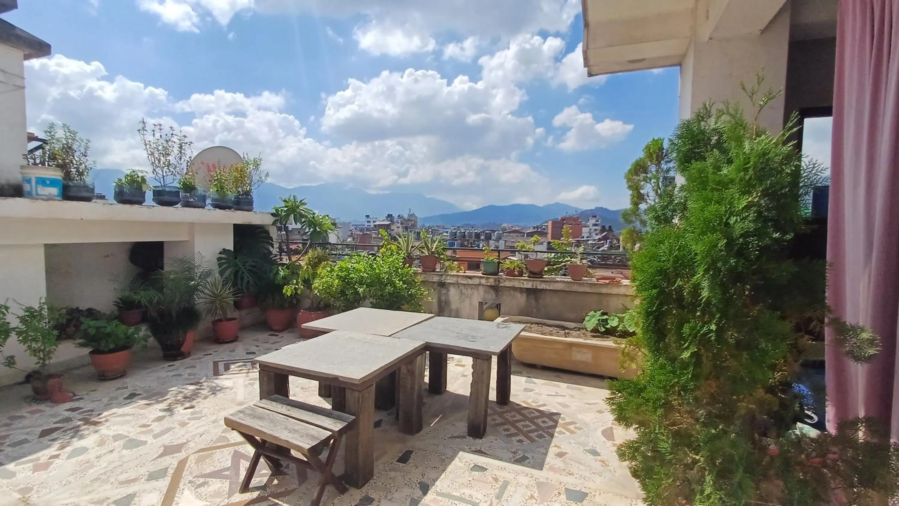 Garden in Hotel Holy Himalaya