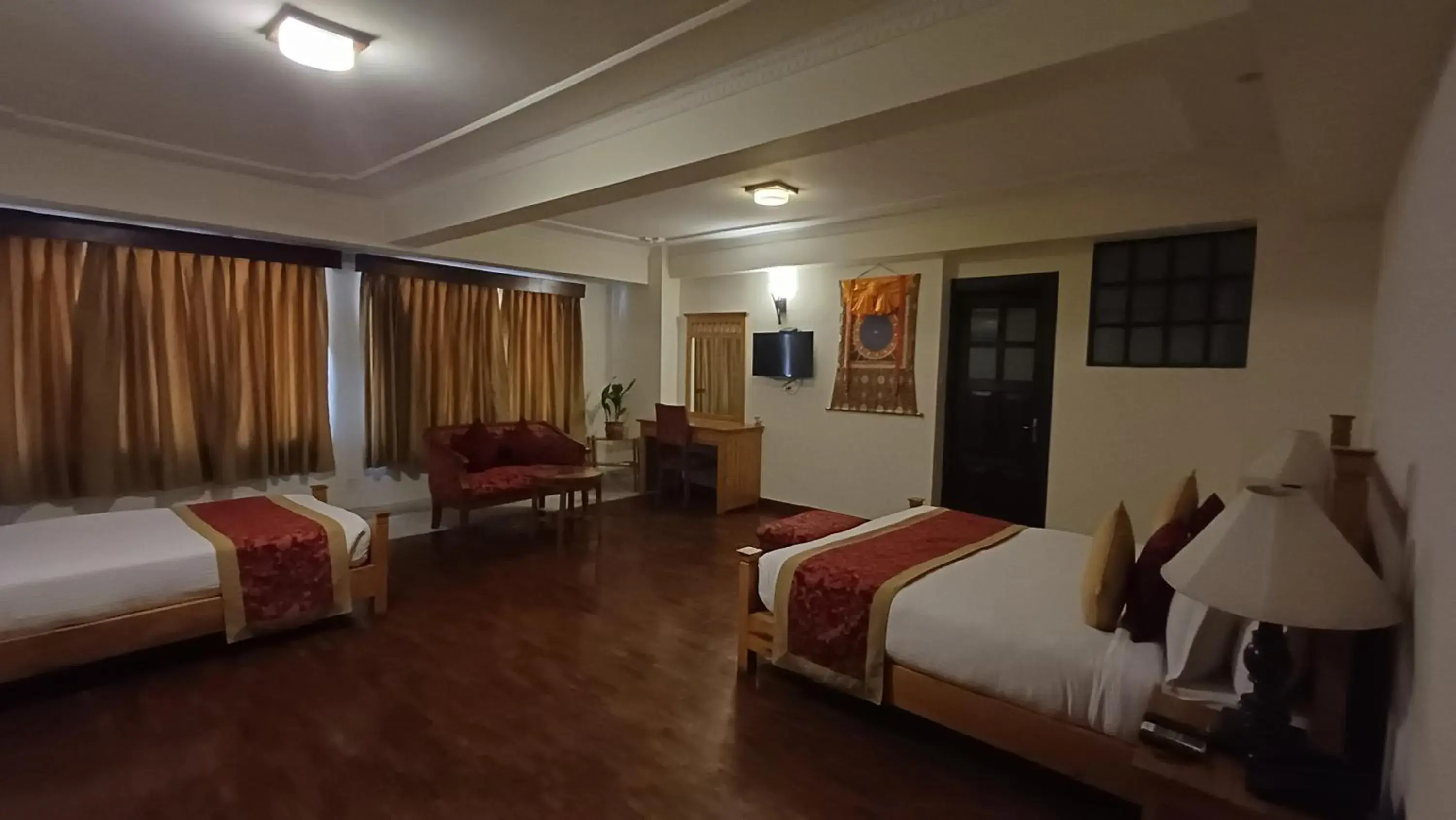 Bed in Hotel Holy Himalaya Bed in Hotel Holy Himalaya