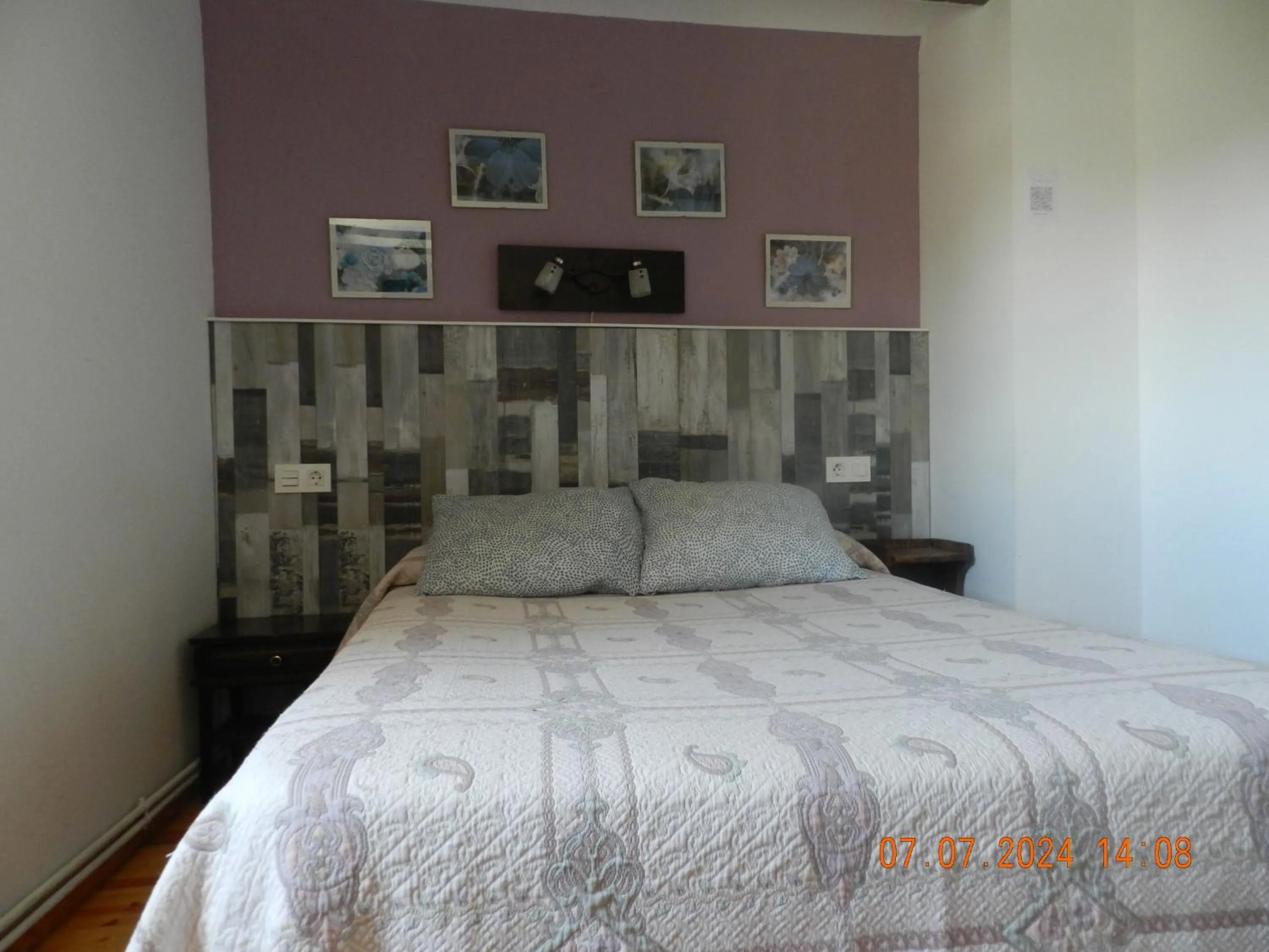 Bed in Hotel Rural Papasol