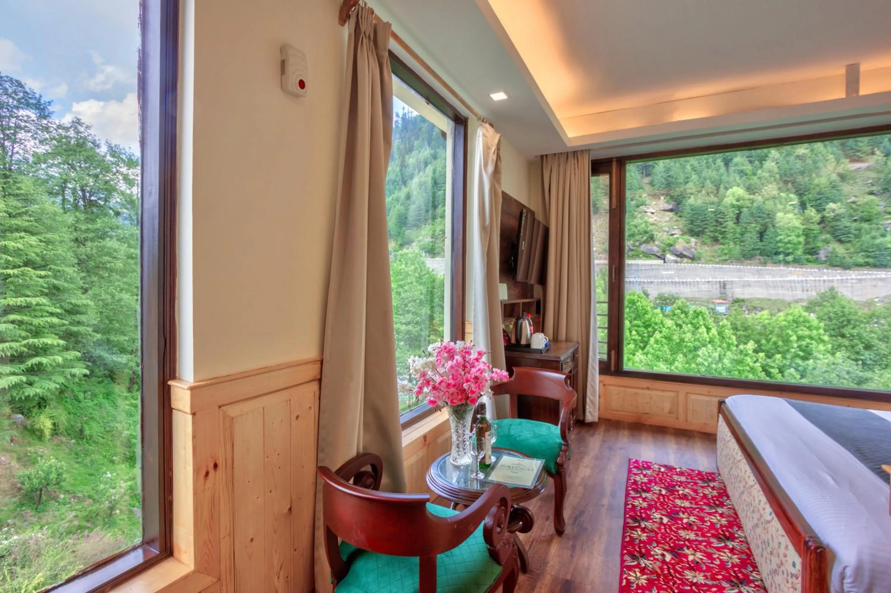 Bed in The Katoch Grand Resort