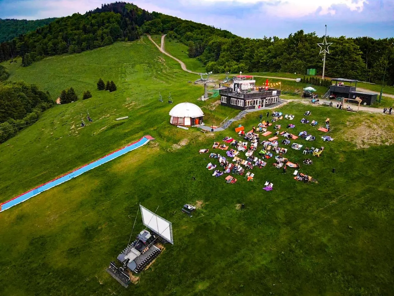 Bird's eye view in Poniwiec Mała Czantoria