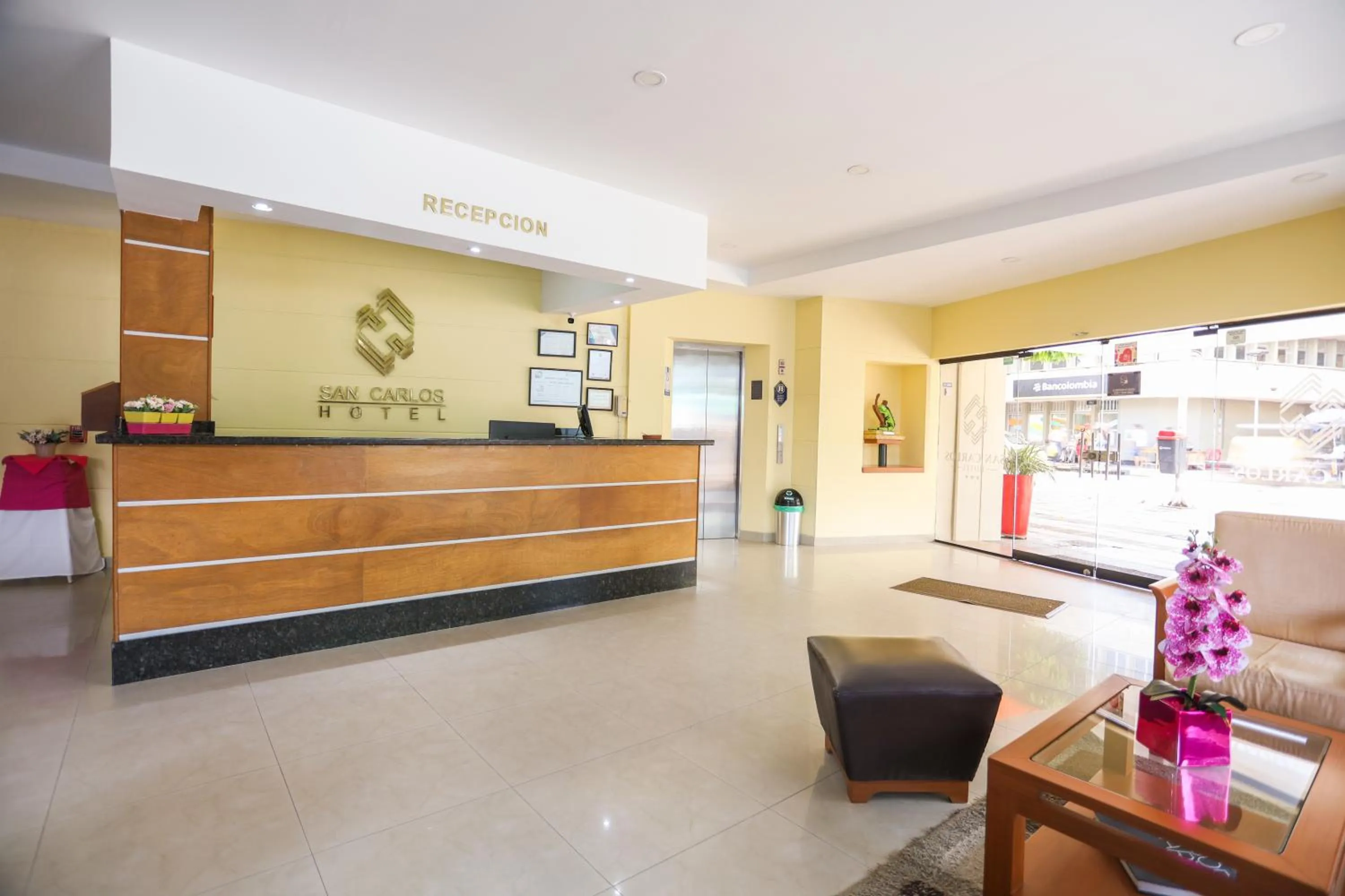 Lobby or reception in Hotel San Carlos