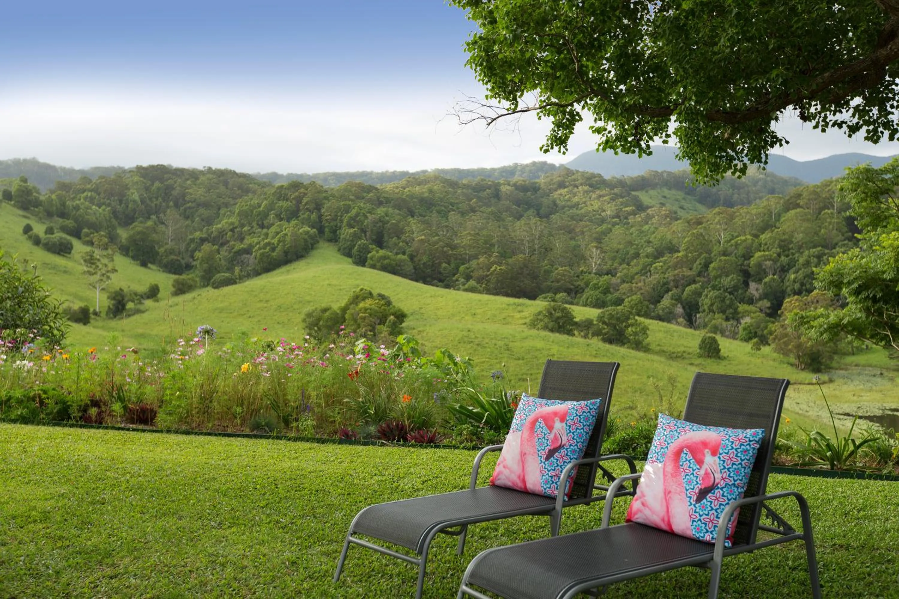 Pool view in Hillcrest Mountain View Retreat