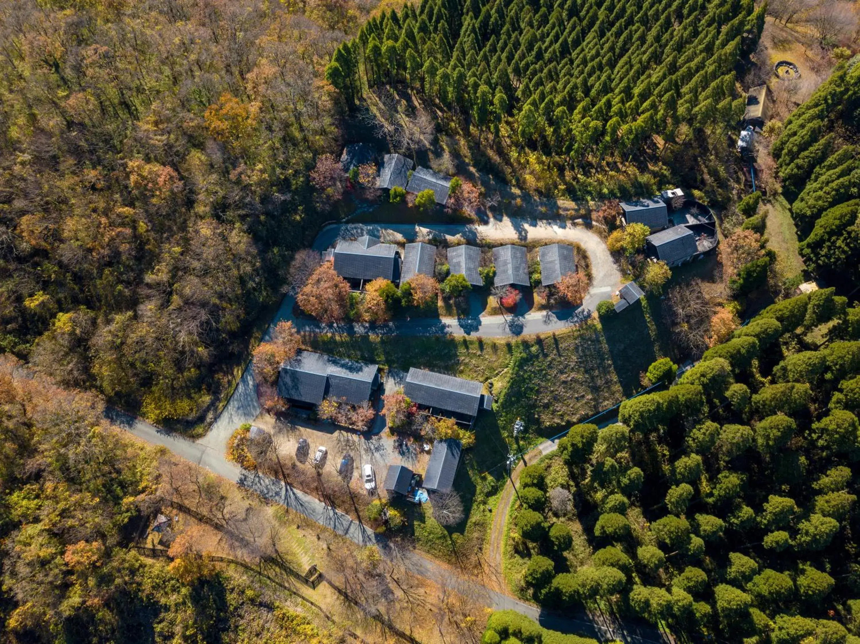 Bird's eye view in Hanare no Yado Hanagokoro Bird's eye view in Hanare no Yado Hanagokoro