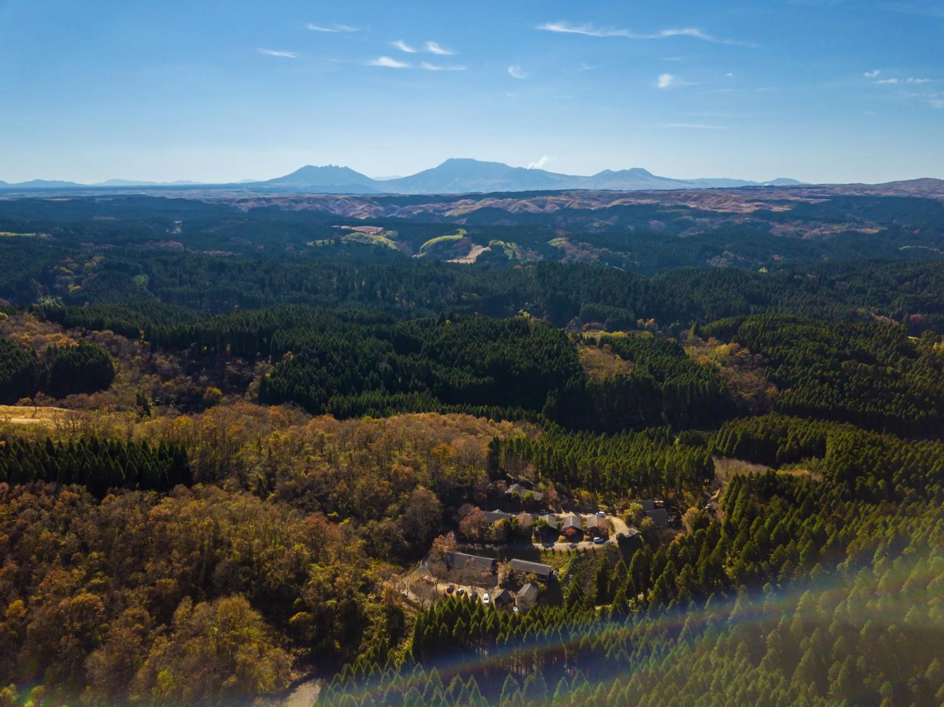 Bird's eye view in Hanare no Yado Hanagokoro