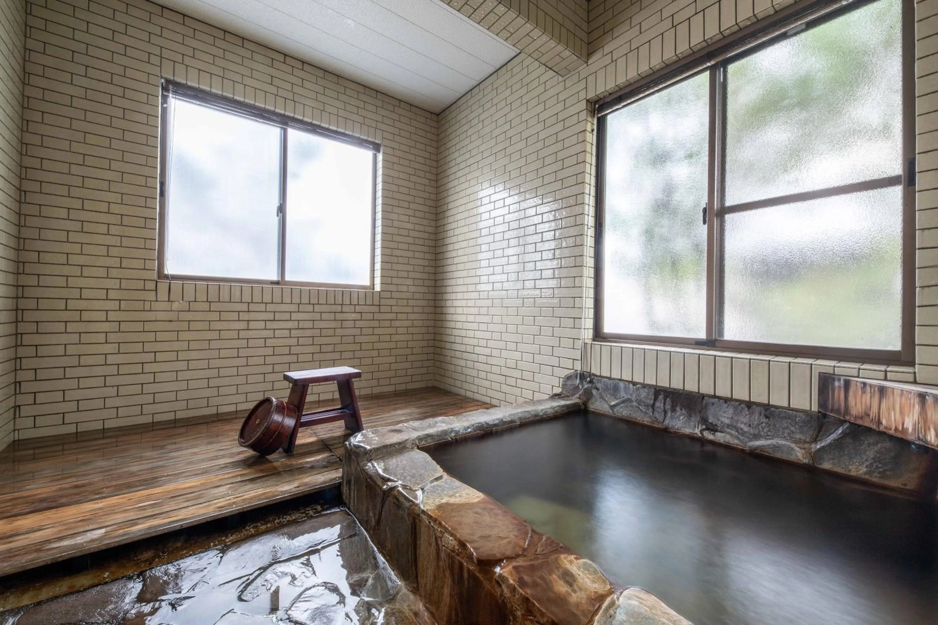 Hot Spring Bath in Hanare no Yado Hanagokoro