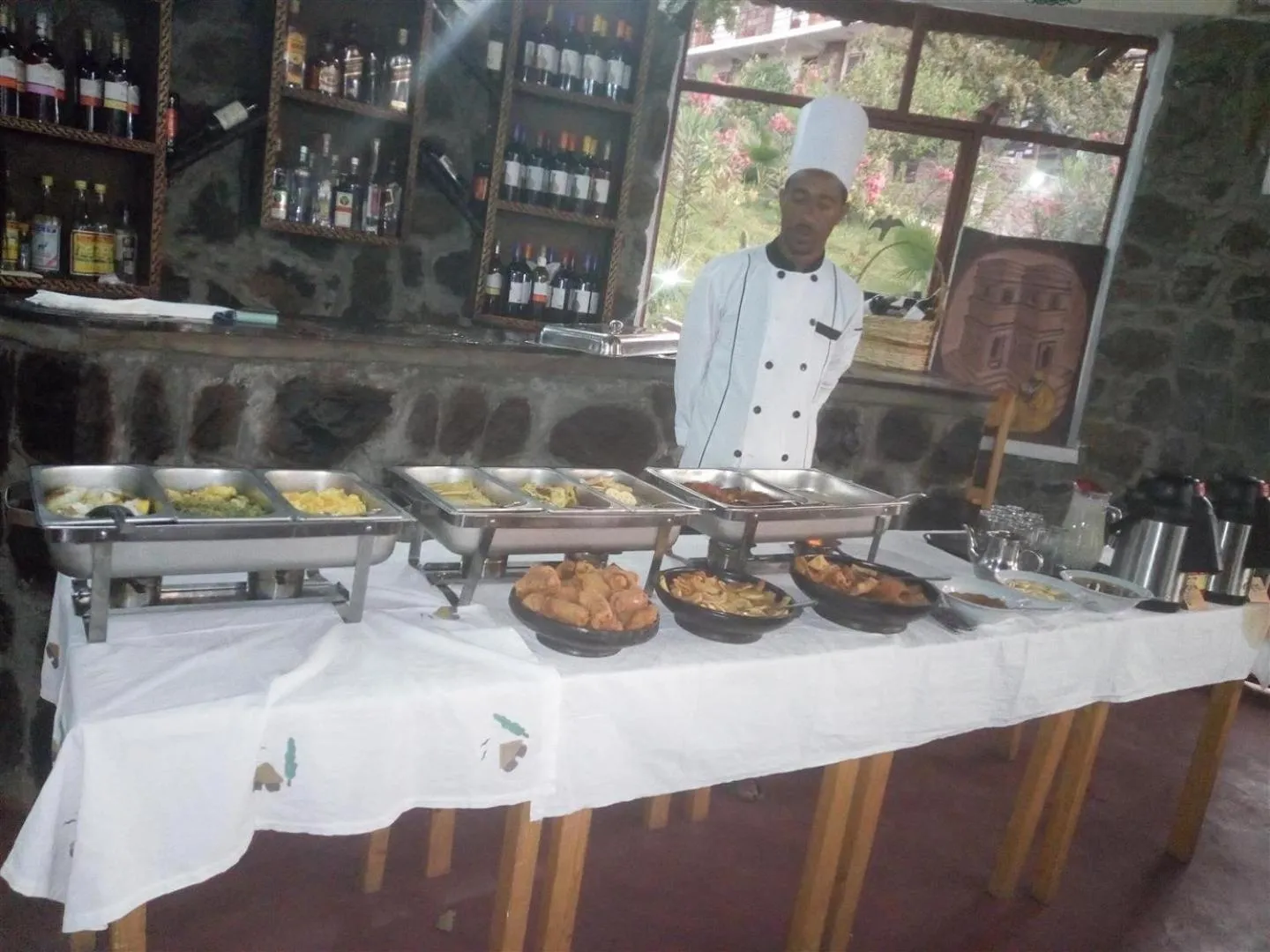 Breakfast in Sora Lodge Lalibela