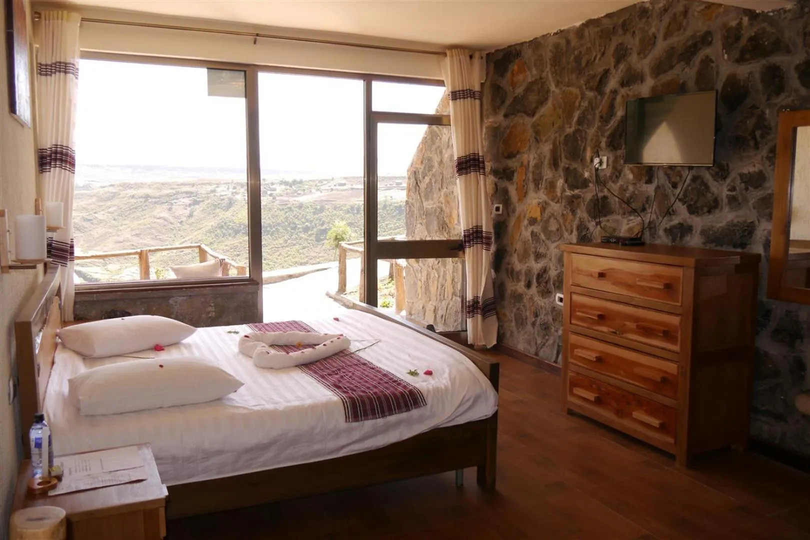 Bed in Sora Lodge Lalibela