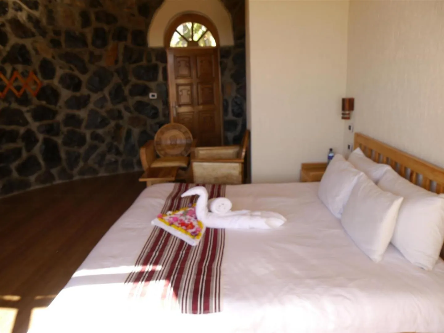 Bed in Sora Lodge Lalibela
