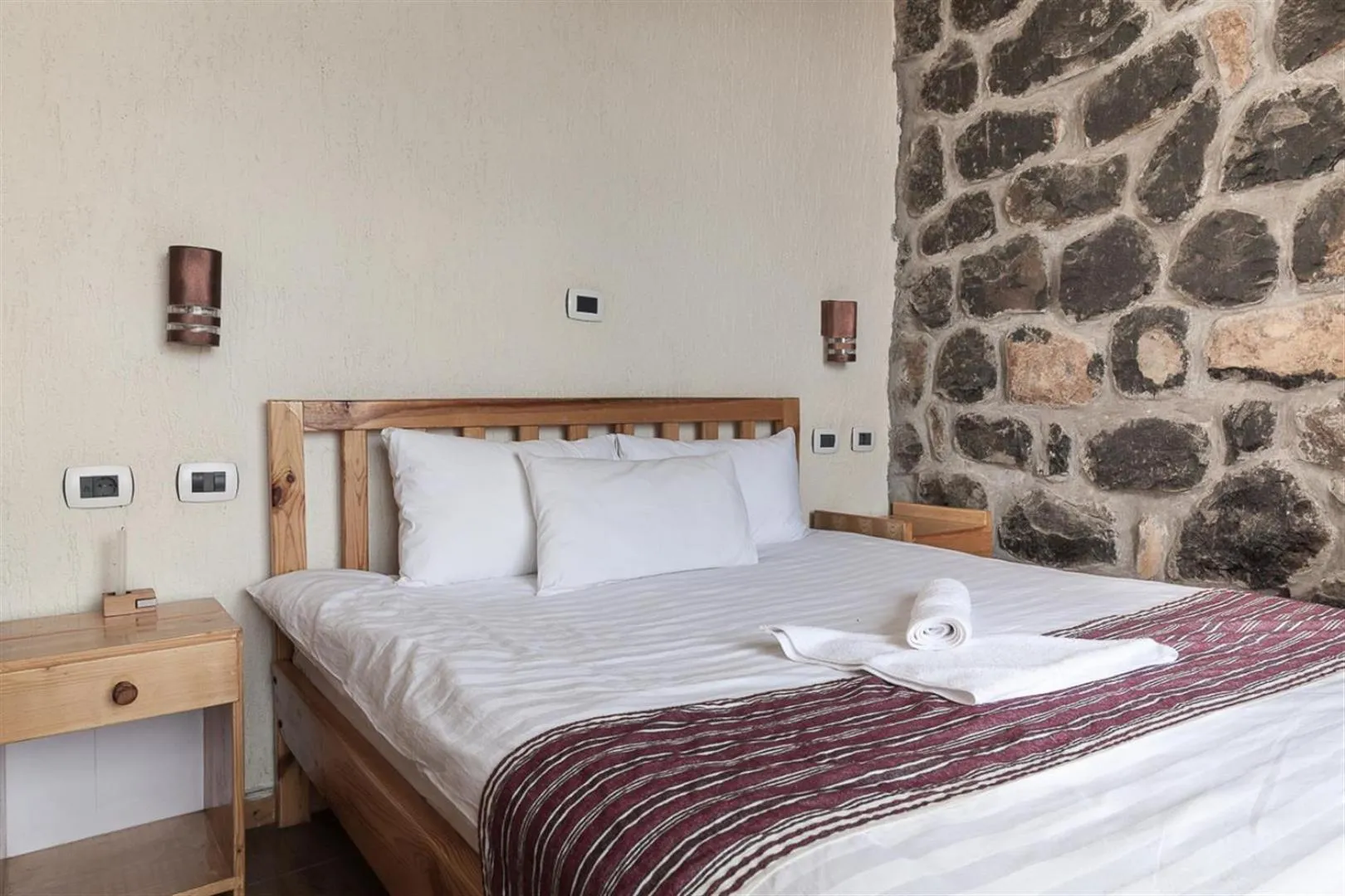 Bed in Sora Lodge Lalibela