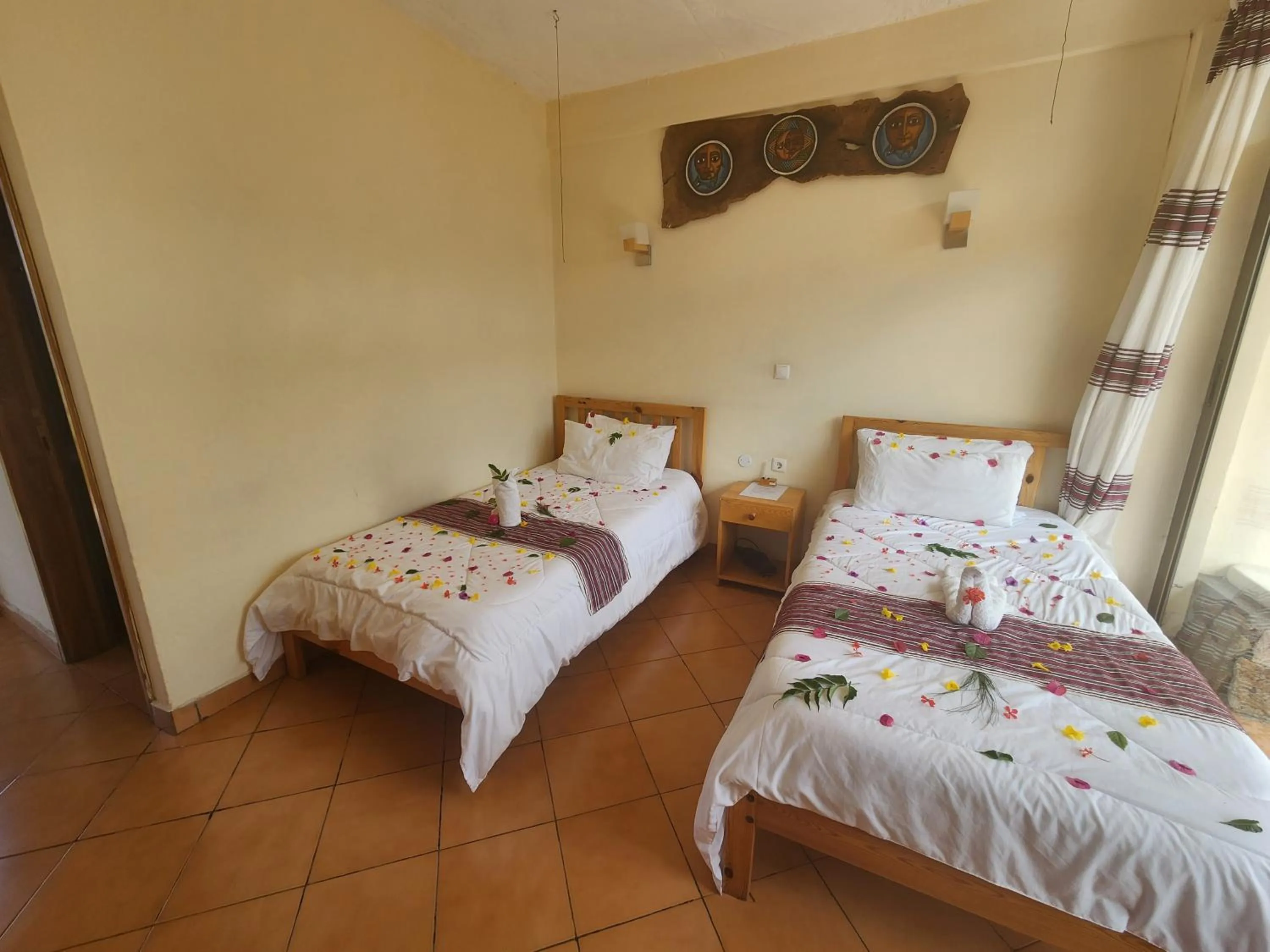 Bed in Sora Lodge Lalibela